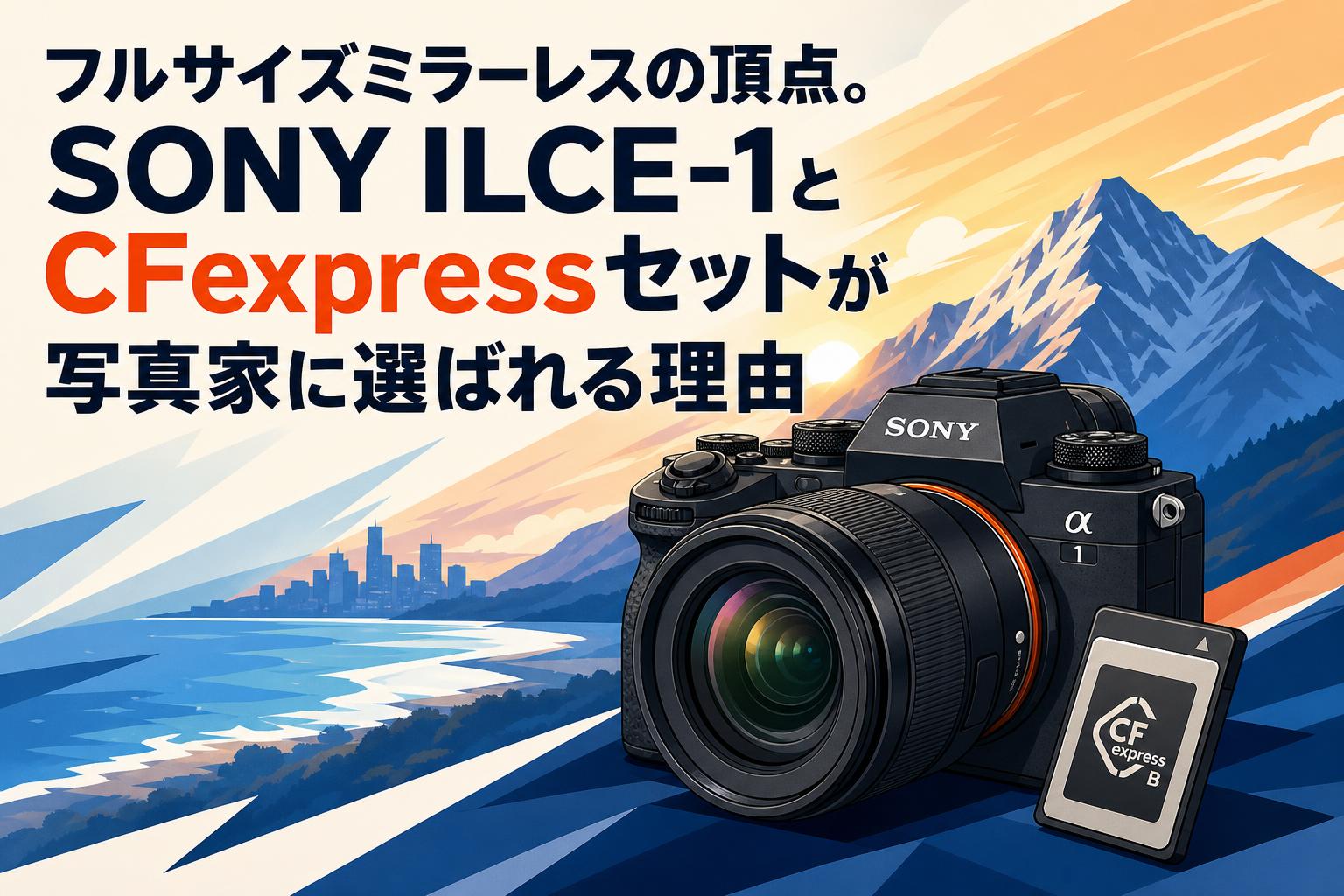 フルサイズミラーレスの頂点。SONY ILCE-1とCFexpressセットが写真家に