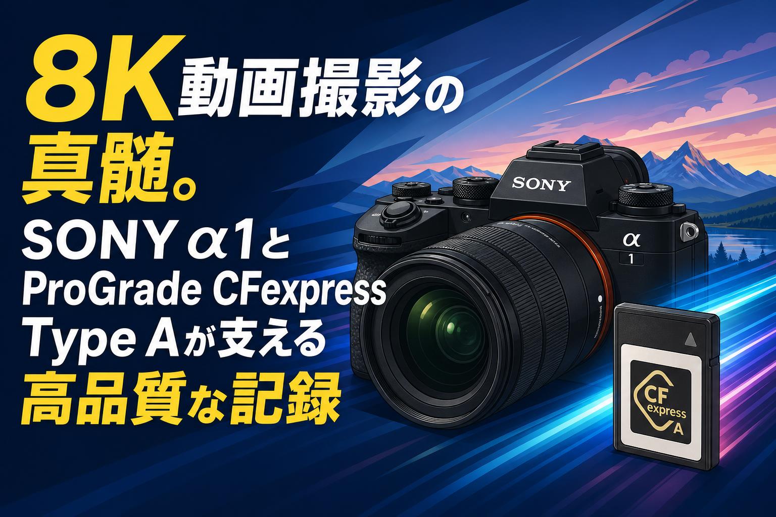 8K動画撮影の真髄。SONY α1とProGrade CFexpress Type Aが支える高品質