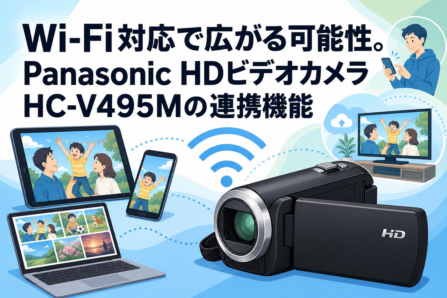 Wi-Fi対応で広がる可能性。Panasonic HDビデオカメラHC-V495Mの連携
