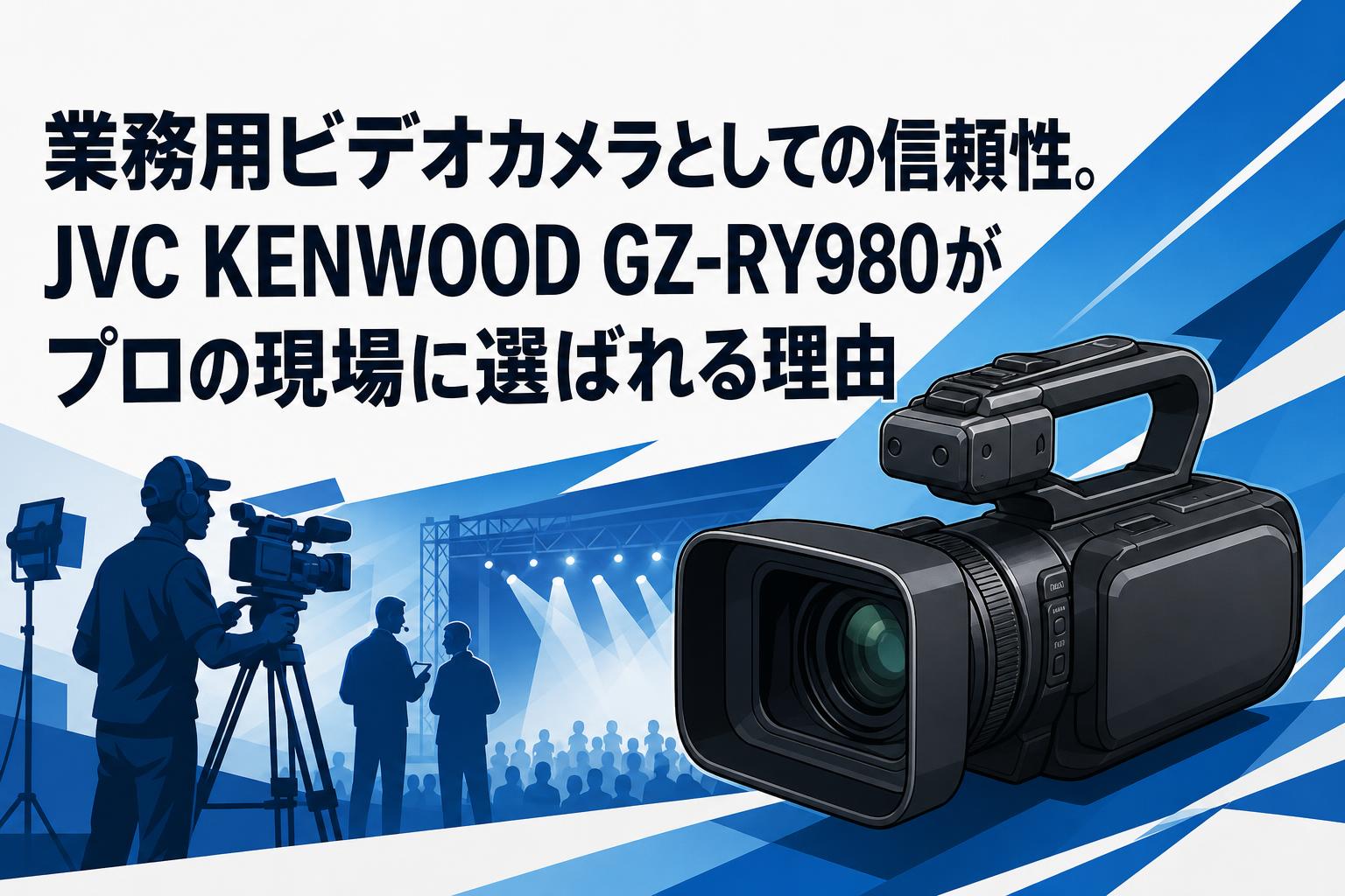 4Kビデオカメラ　動作確認済 業務用ビデオカメラとしての信頼性。JVC KENWOOD GZ-RY980がプロの現場