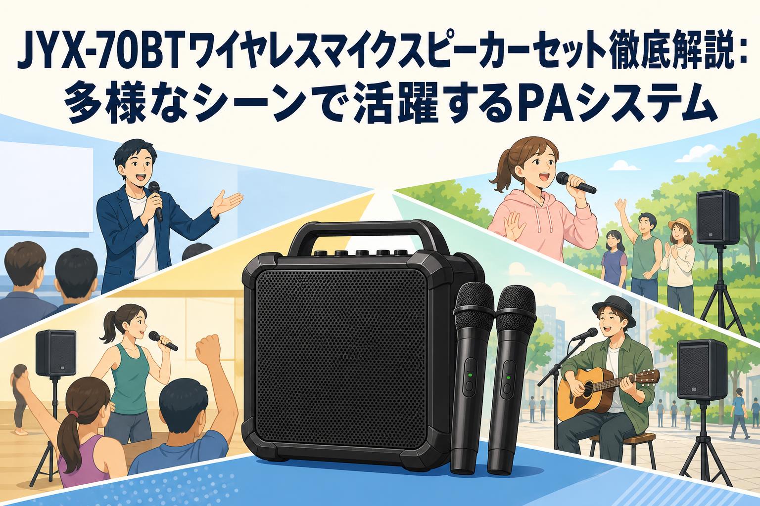 JYX-70BTワイヤレスマイクスピーカーセット徹底解説：多様なシーンで