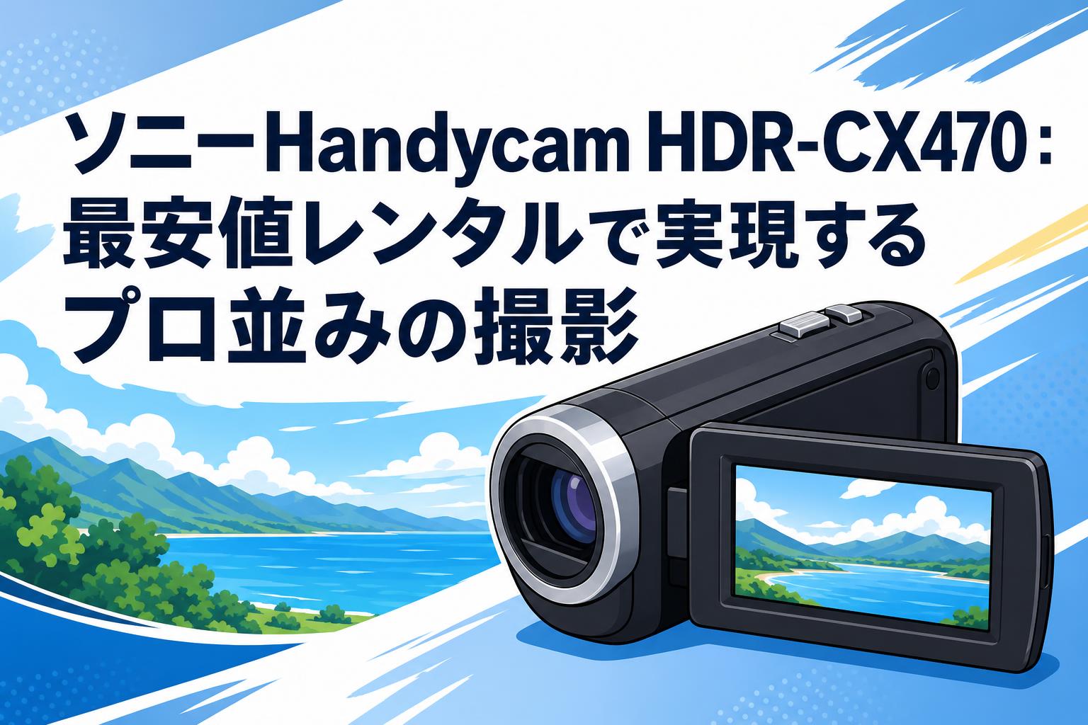 Sony handycam hdr-cx470 ビデオカメラ 本体 ソニーHandycam HDR-CX470：最安値レンタルで実現するプロ並みの撮影