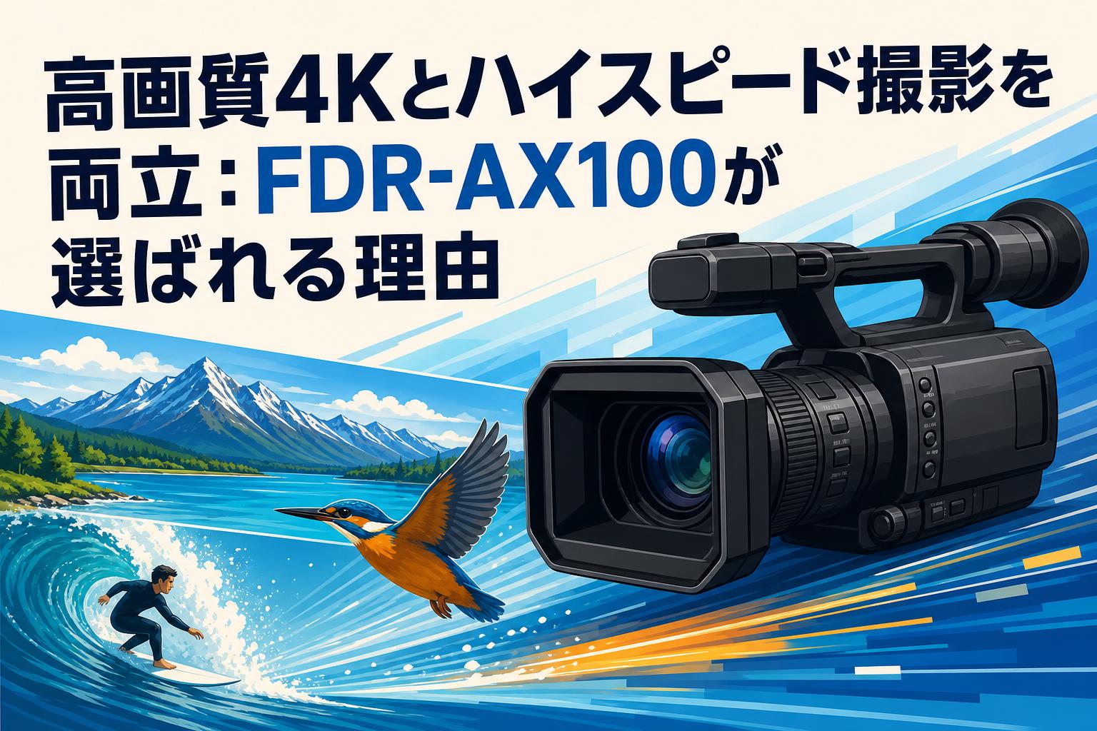 高画質4Kとハイスピード撮影を両立：FDR-AX100が選ばれる理由 | PANDA