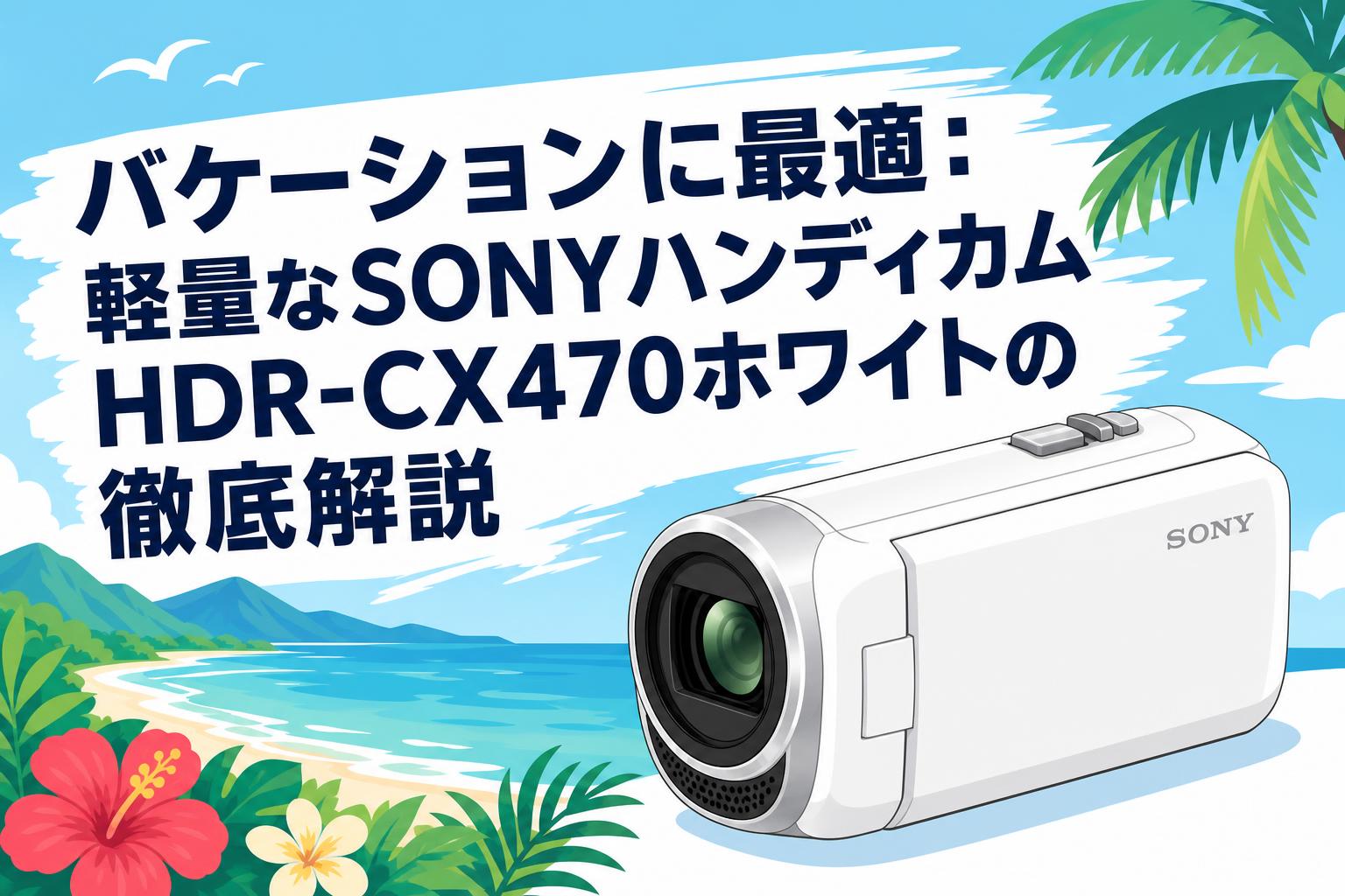 バケーションに最適：軽量なSONYハンディカムHDR-CX470ホワイトの徹底