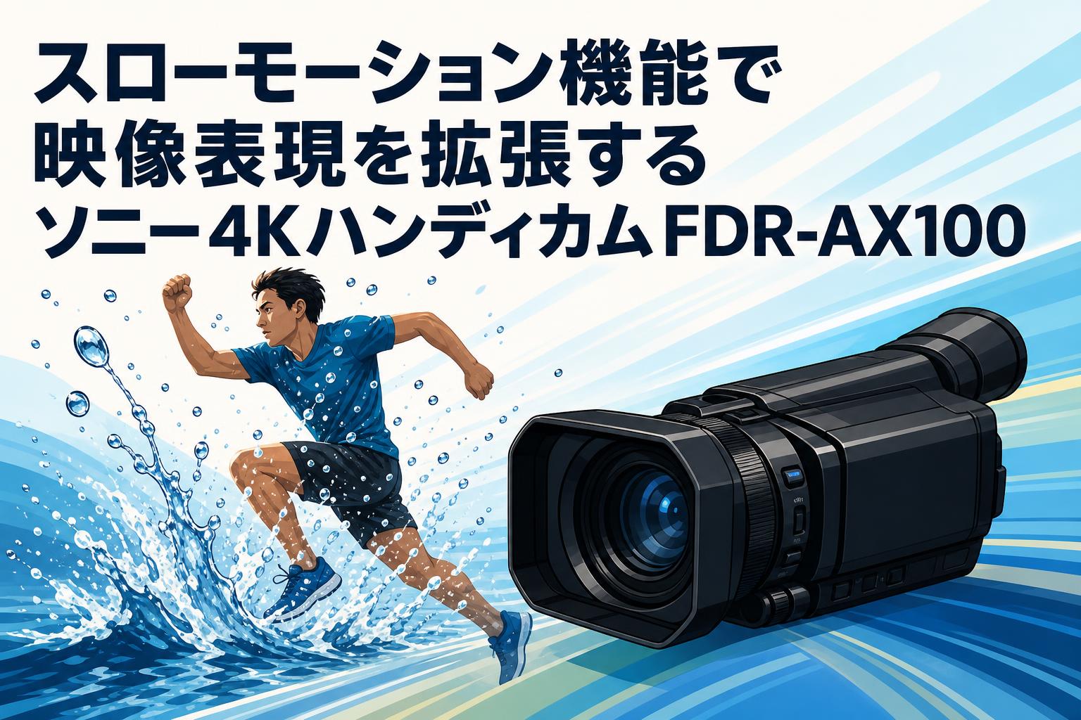 スローモーション機能で映像表現を拡張するソニー4KハンディカムFDR