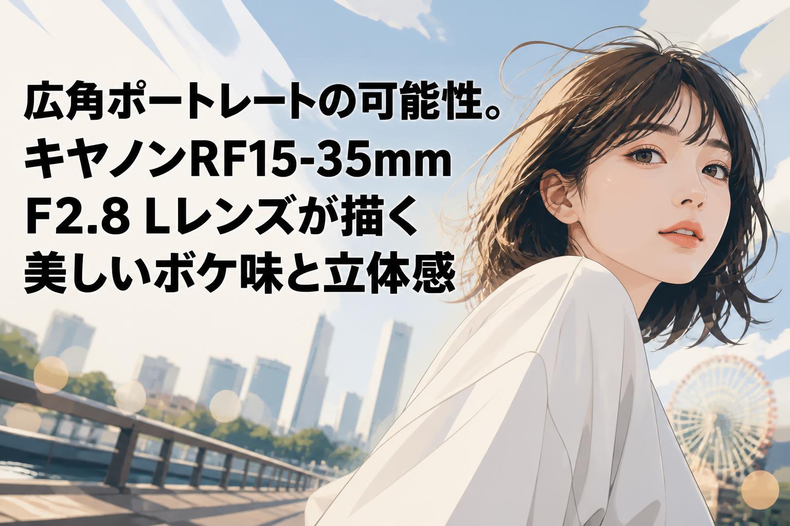 広角ポートレートの可能性。キヤノンRF15-35mm F2.8 Lレンズが描く