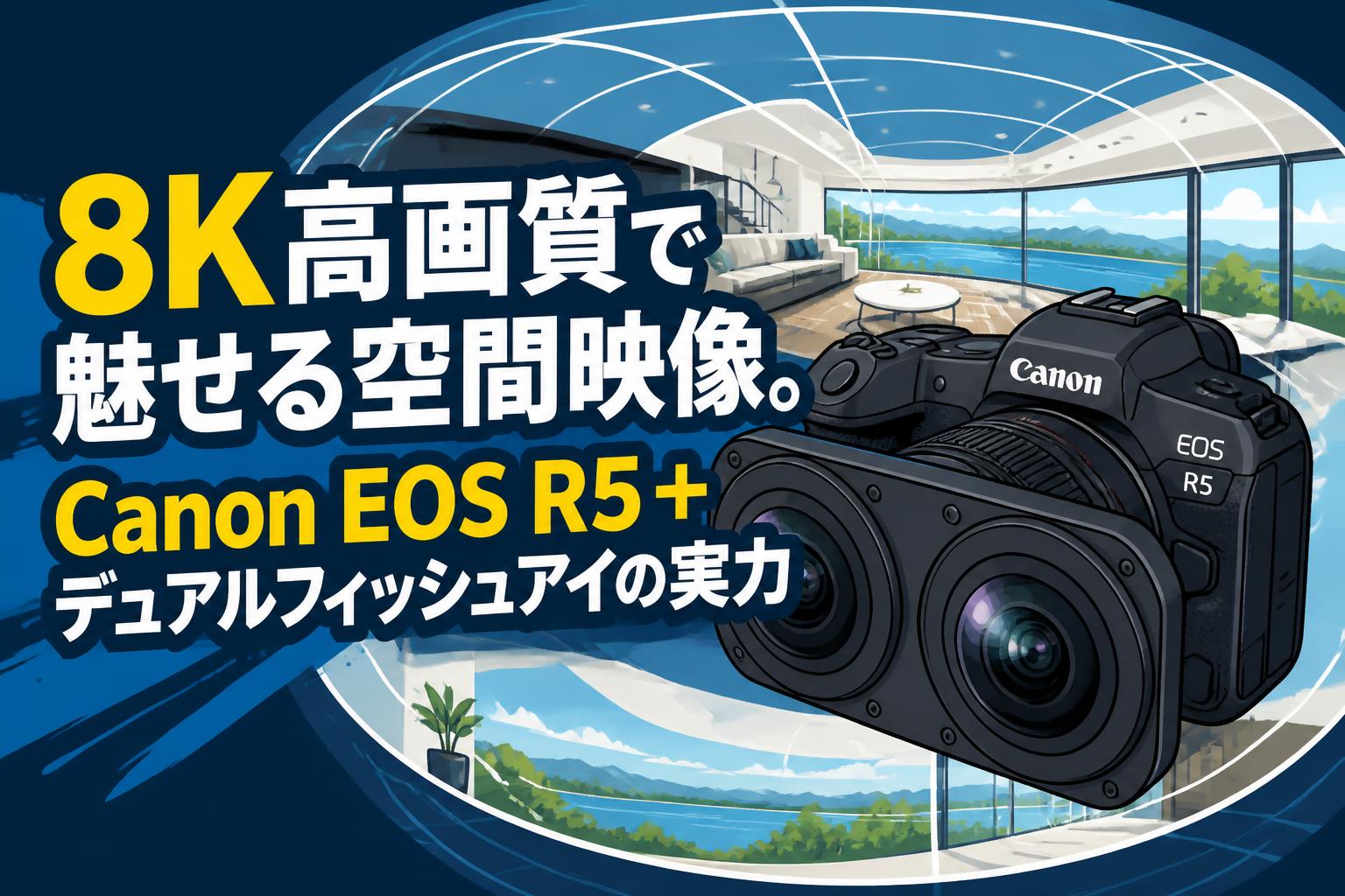 8K高画質で魅せる空間映像。Canon EOS R5＋デュアルフィッシュアイの