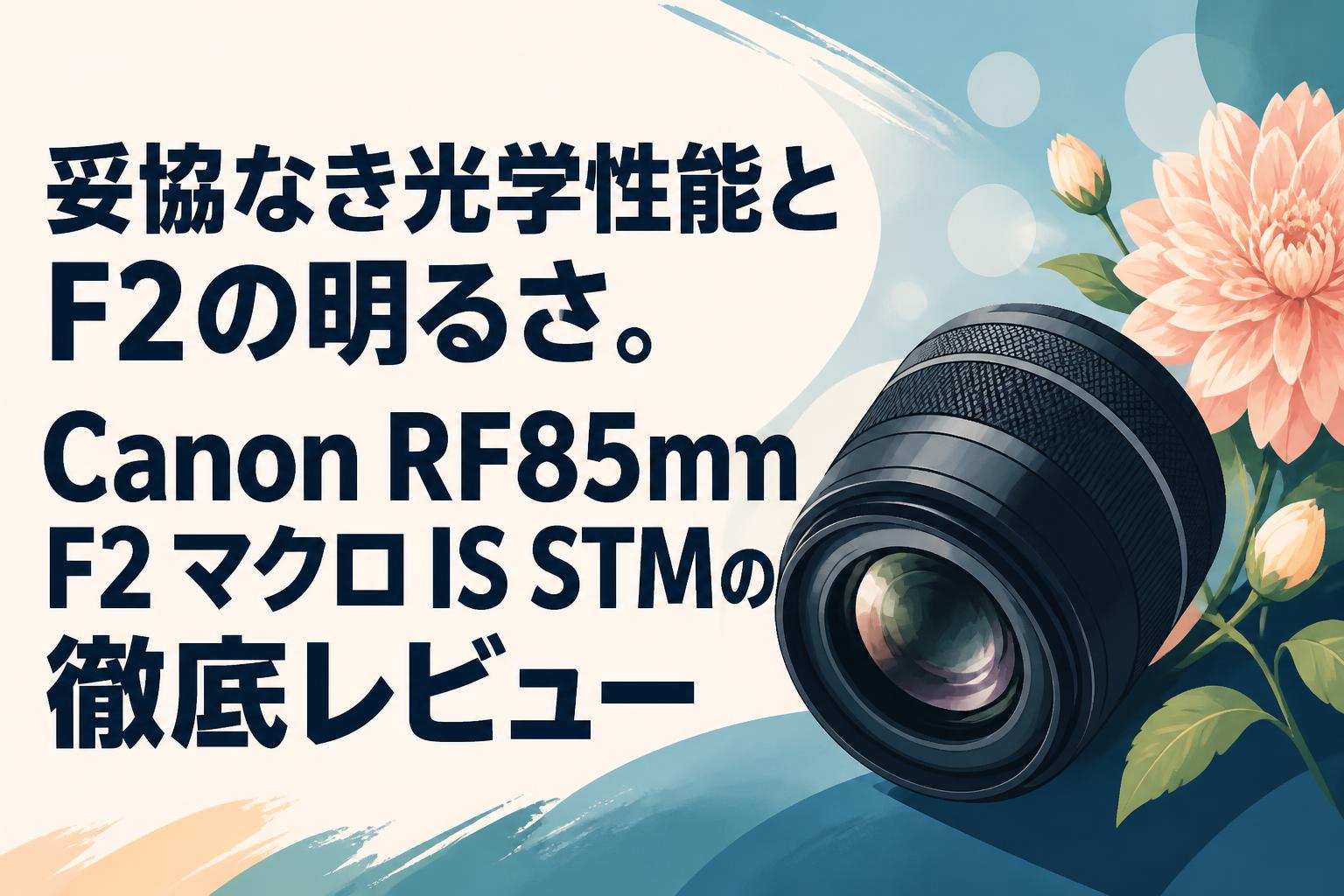 妥協なき光学性能とF2の明るさ。Canon RF85mm F2 マクロ IS STMの徹底