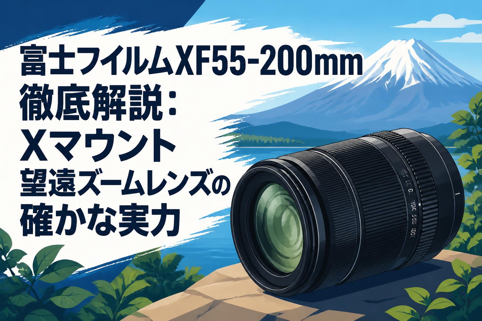 富士フイルムXF55-200mm徹底解説：Xマウント望遠ズームレンズの確かな