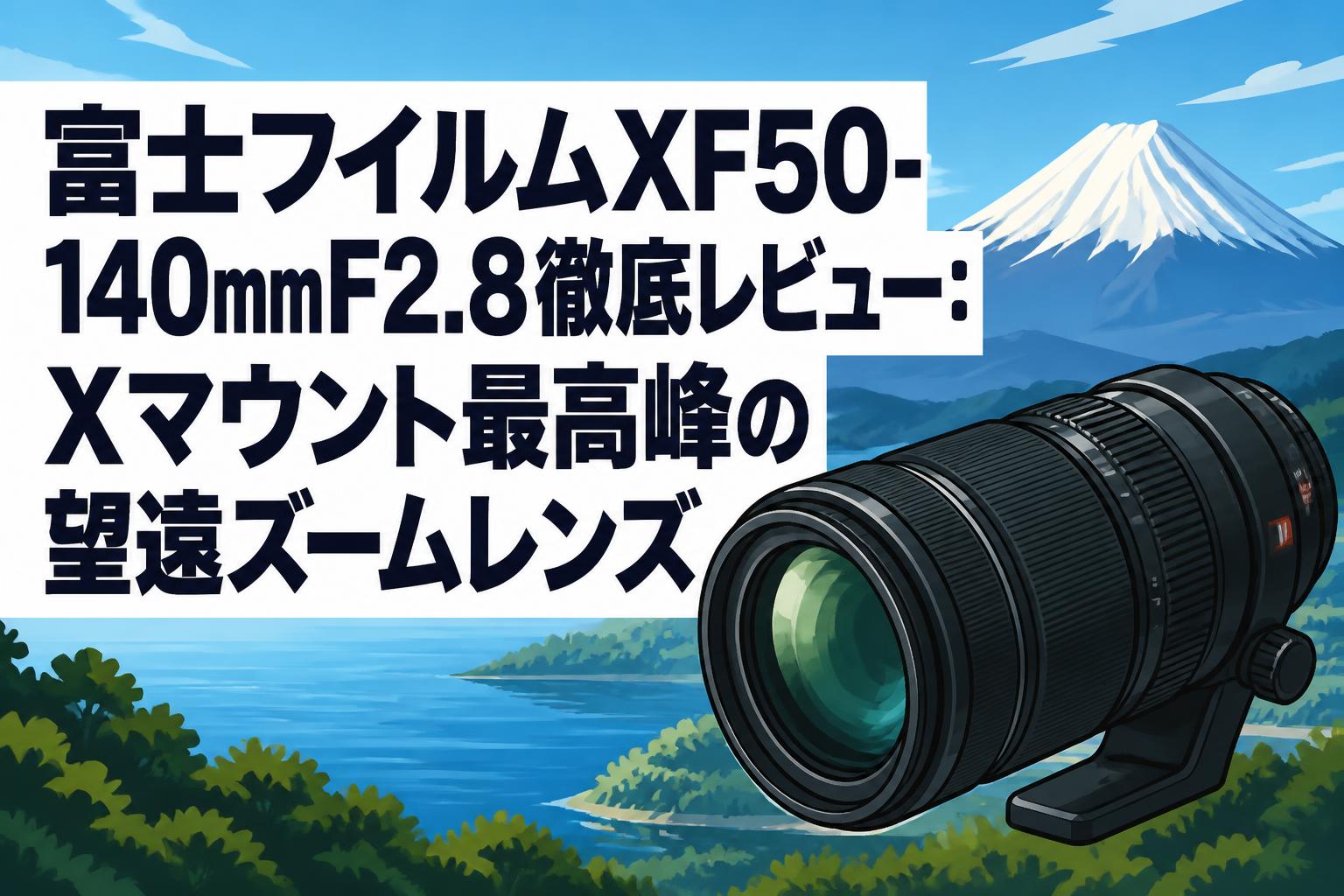【FUJIFFILM】XF 50-140mm F2.8 望遠ズームレンズ 富士フイルムXF50-140mmF2.8徹底レビュー：Xマウント最高峰の望遠