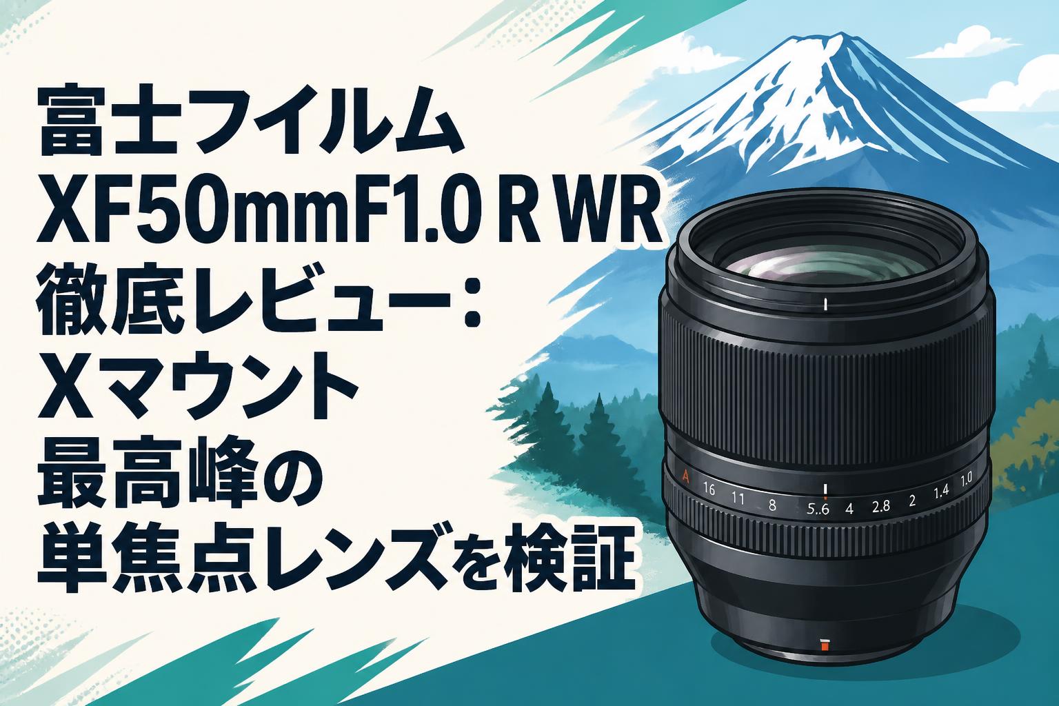 富士フイルム XF50mmF1.0 R WR 徹底レビュー：Xマウント最高峰の単焦点