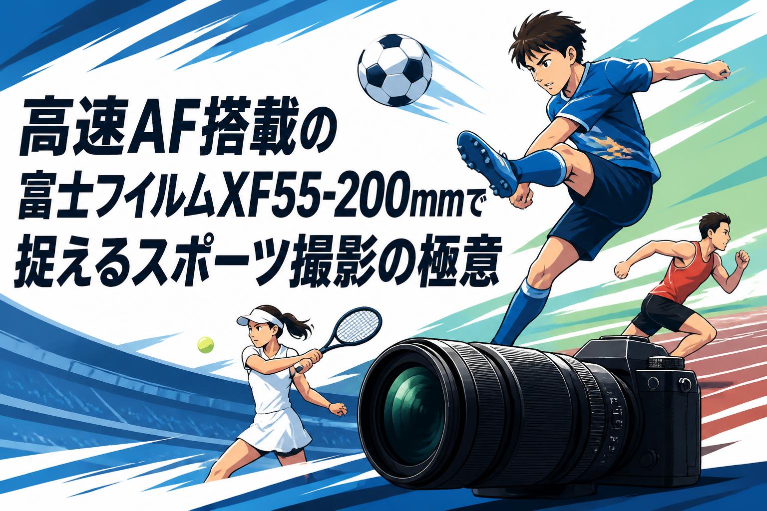 高速AF搭載の富士フイルムXF55-200mmで捉えるスポーツ撮影の極意