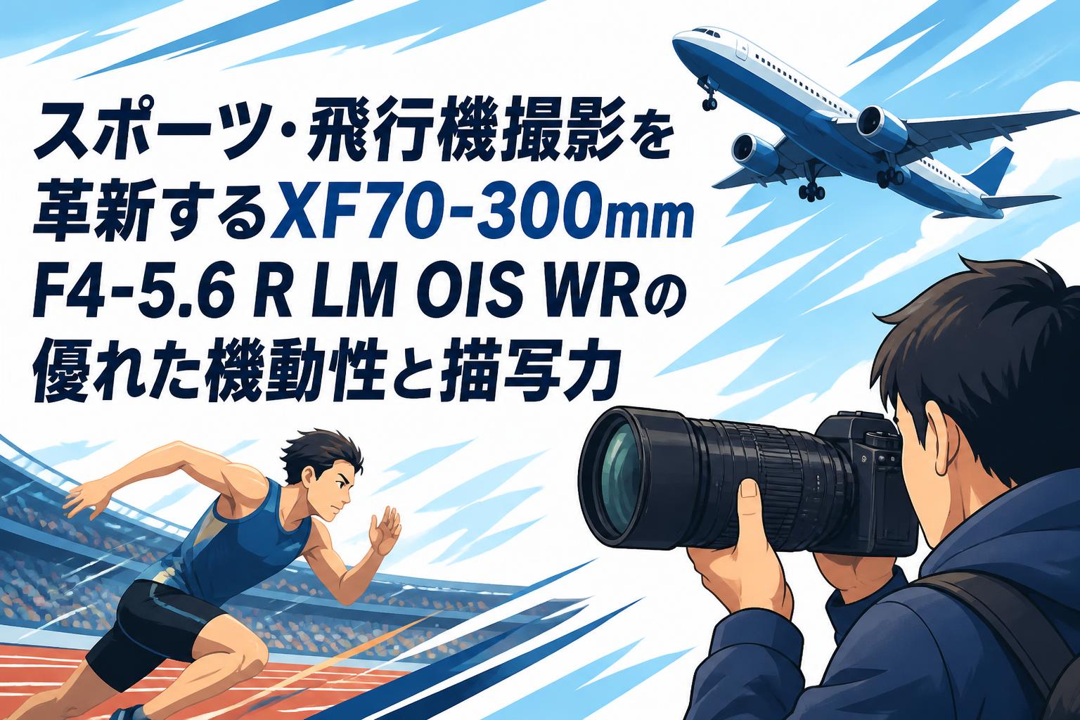 スポーツ・飛行機撮影を革新するXF70-300mm F4-5.6 R LM OIS WRの優れ