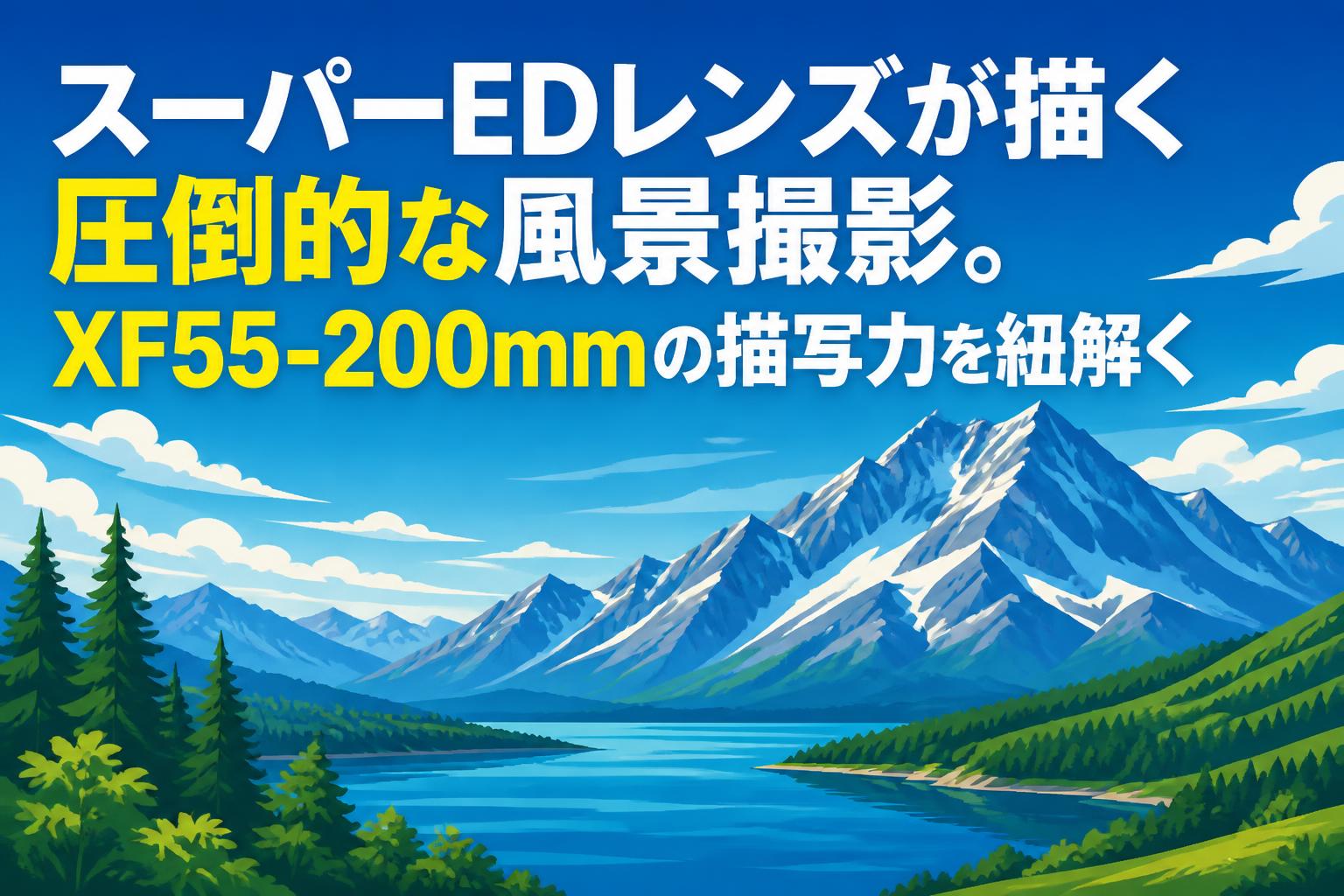 スーパーEDレンズが描く圧倒的な風景撮影。XF55-200mmの描写力を紐解く