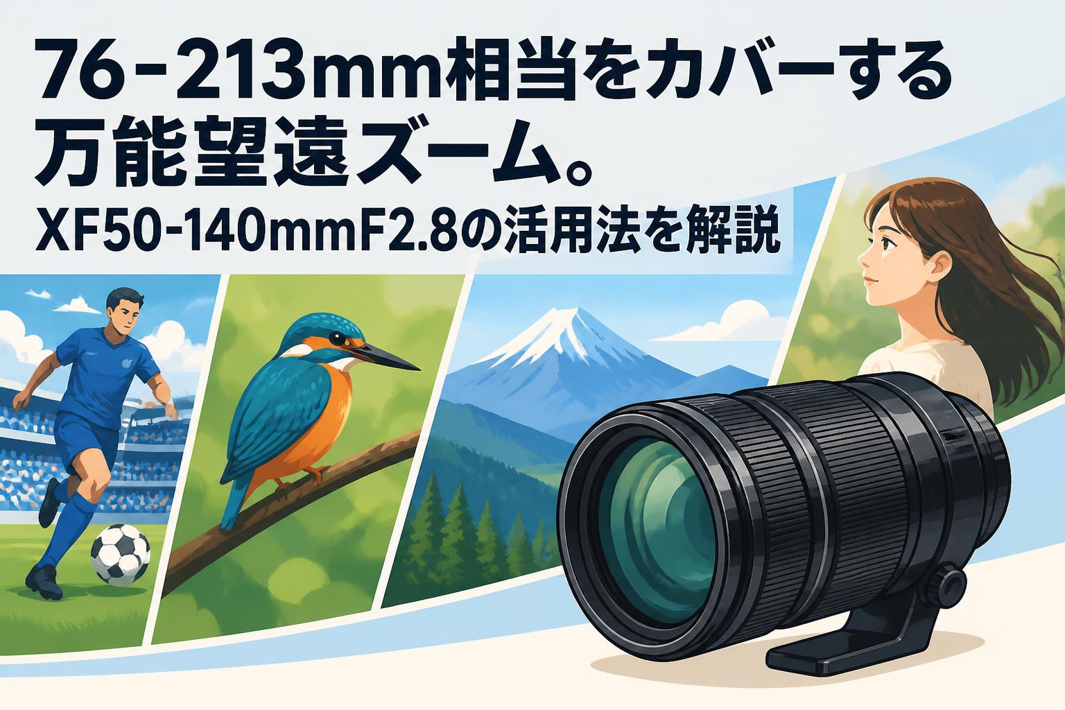 76-213mm相当をカバーする万能望遠ズーム。XF50-140mmF2.8の活用法を