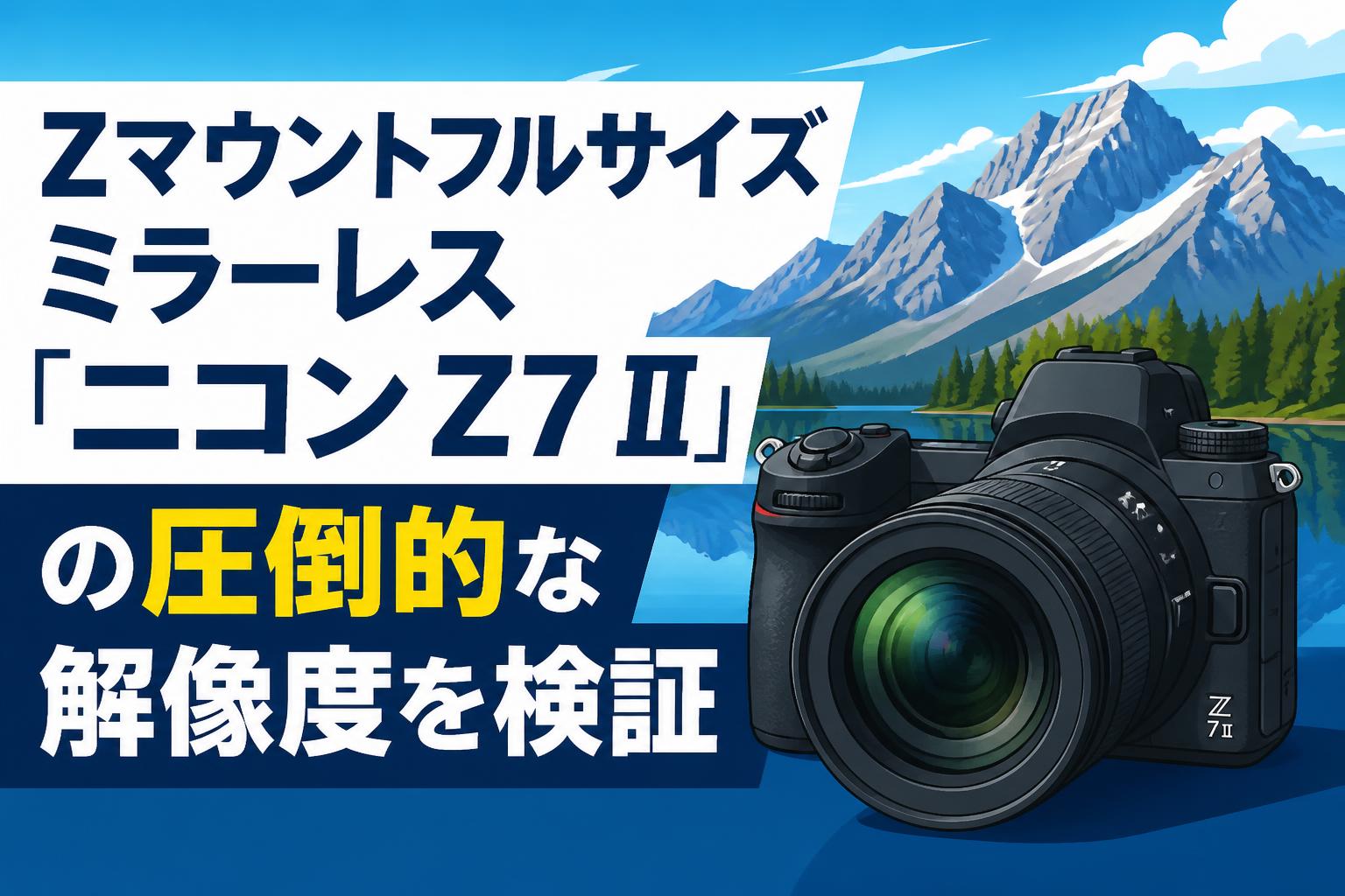 Zマウントフルサイズミラーレス「ニコン Z7 II」の圧倒的な解像度を