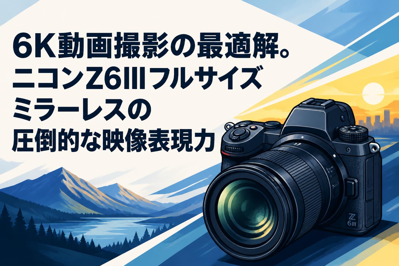 6K動画撮影の最適解。ニコンZ6IIIフルサイズミラーレスの圧倒的な映像