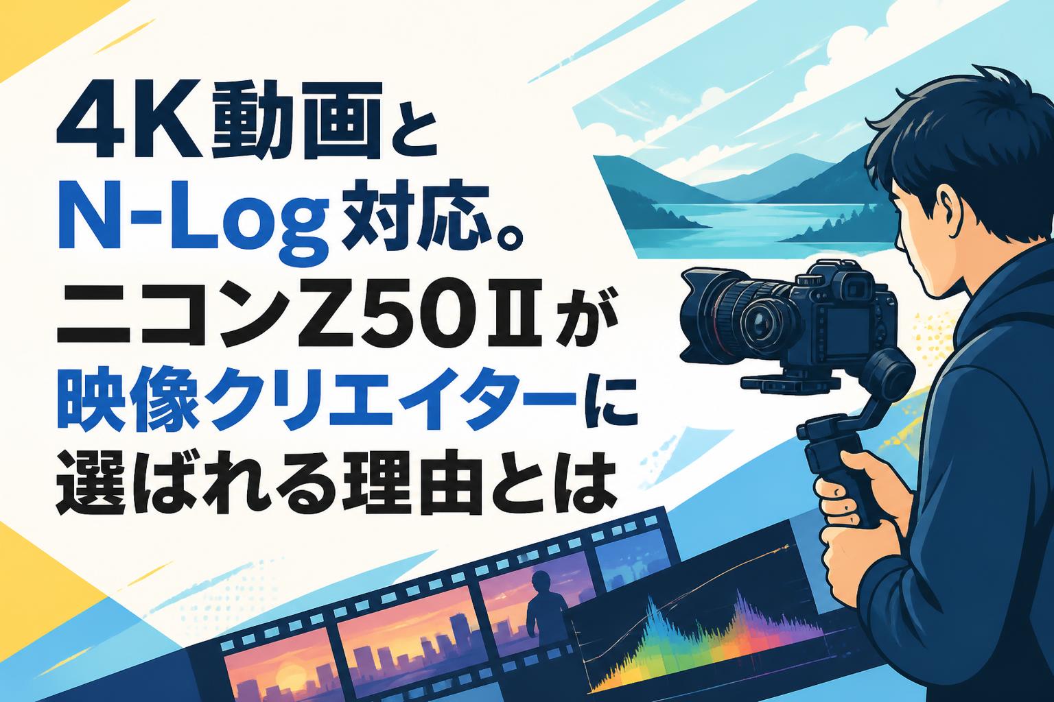 4K動画とN-Log対応。ニコンZ50Ⅱが映像クリエイターに選ばれる理由とは