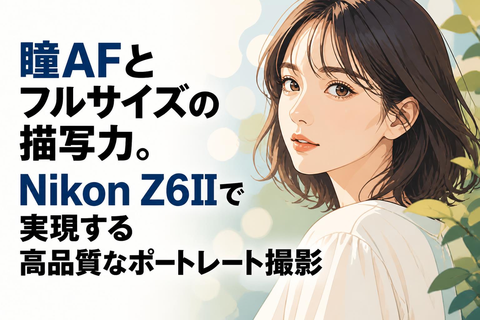 瞳AFとフルサイズの描写力。Nikon Z6IIで実現する高品質なポートレート