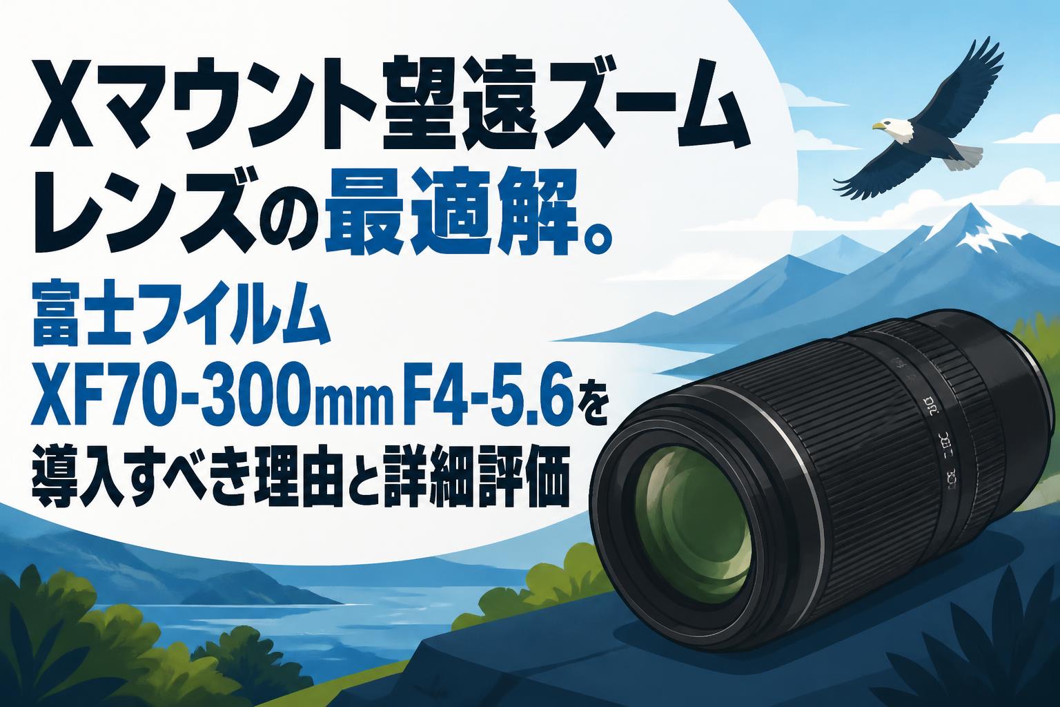 コムラ 望遠レンズ Xマウント望遠ズームレンズの最適解。富士フイルム XF70-300mm F4-5.6