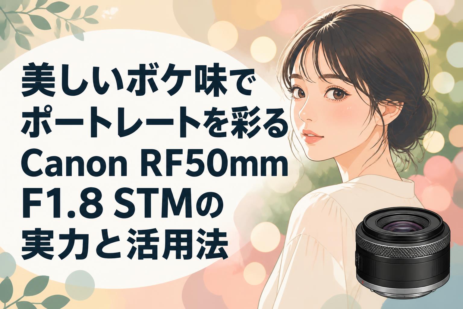 Canon FT f1.4/50mm　明るいレンズ ポートレートのボケが美しい 美しいボケ味でポートレートを彩るCanon RF50mm F1.8 STMの実力と活用
