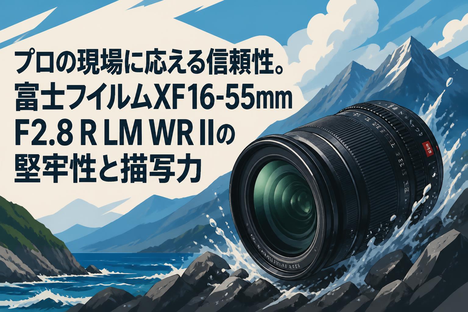プロの現場に応える信頼性。富士フイルムXF16-55mmF2.8 R LM WR IIの