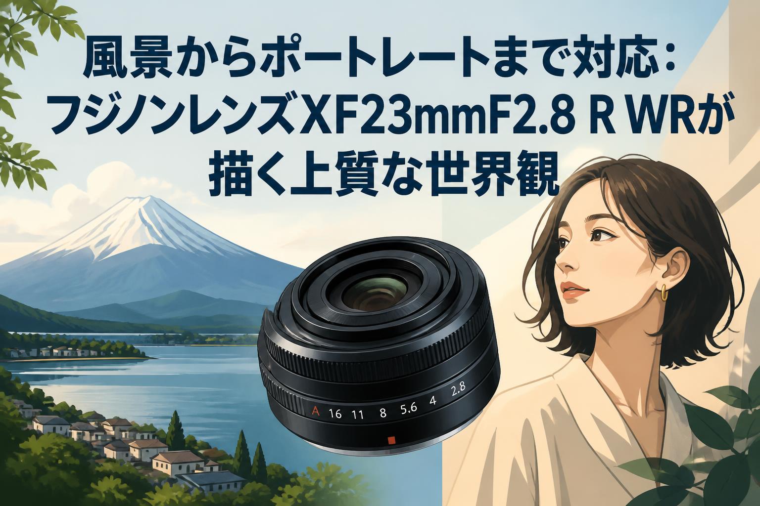 風景からポートレートまで対応：フジノンレンズXF23mmF2.8 R WRが描く