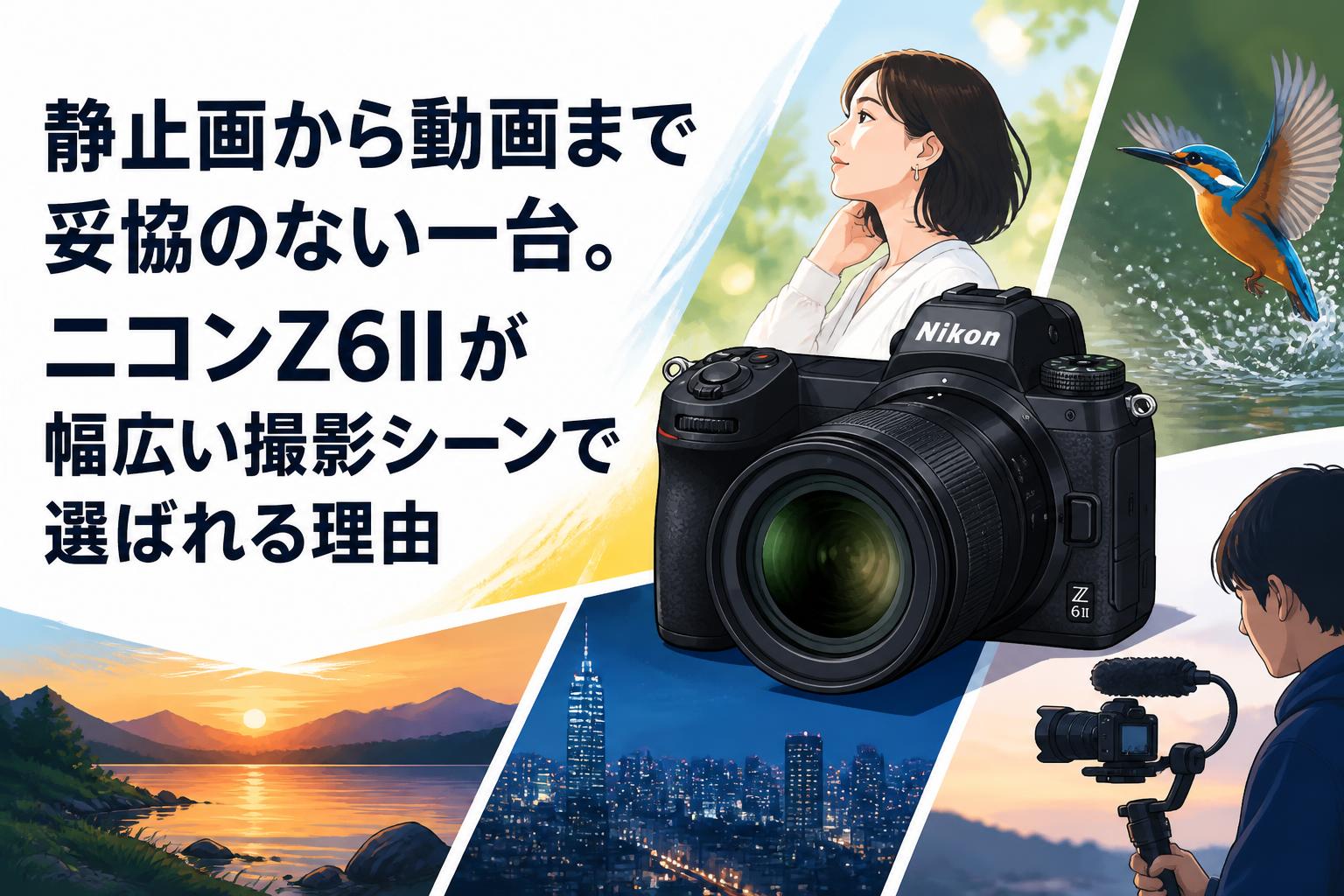 カメラセット フィルム・デジタル・ビデオ まとめ 7機種 静止画から動画まで妥協のない一台。ニコンZ6IIが幅広い撮影シーンで