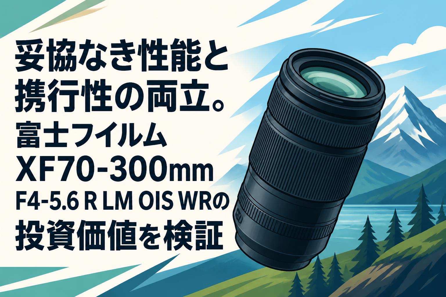 とぶ26.5cmフォロー割 妥協なき性能と携行性の両立。富士フイルム XF70-300mm F4-5.6 R LM