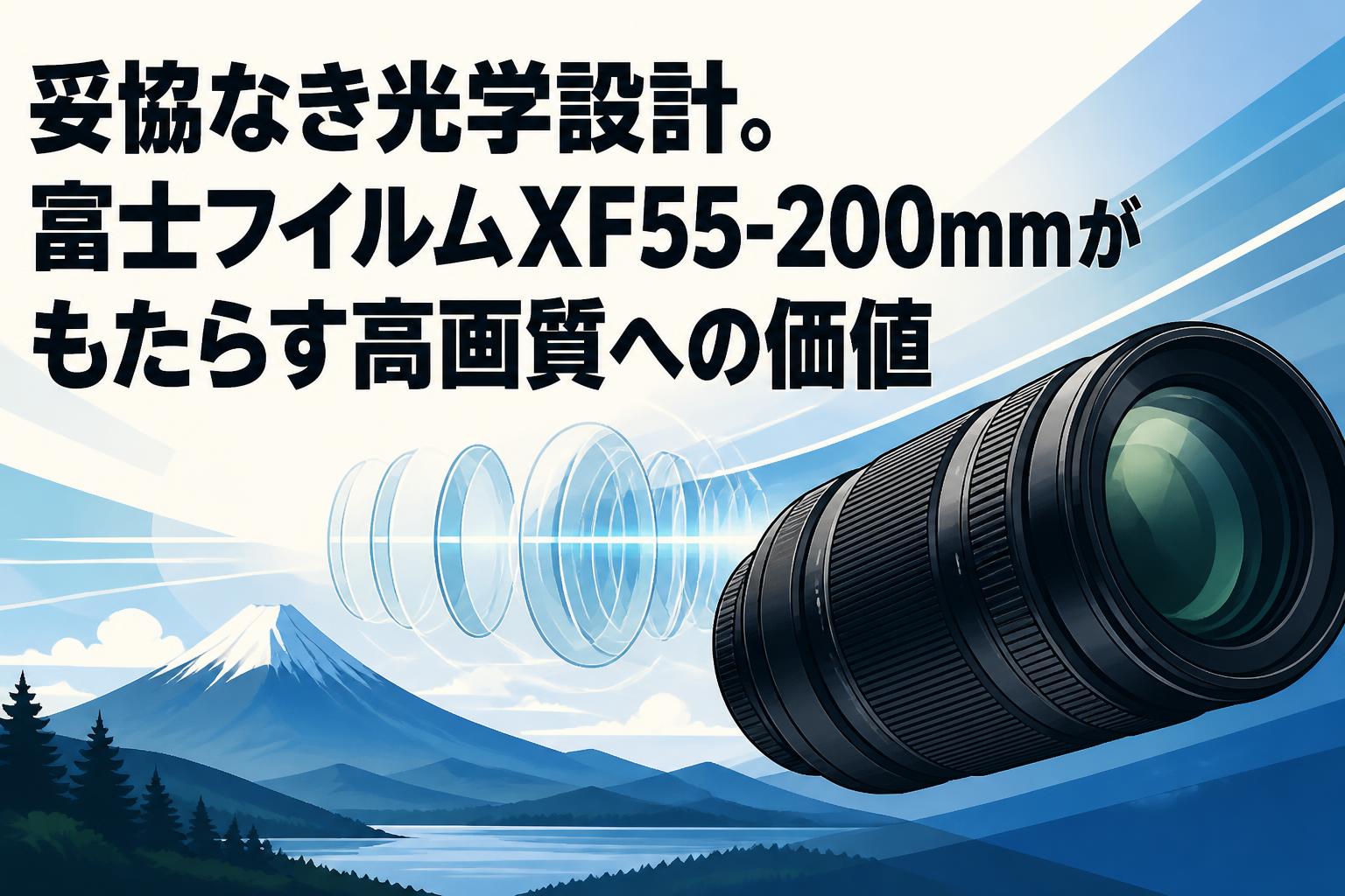 妥協なき光学設計。富士フイルムXF55-200mmがもたらす高画質への価値