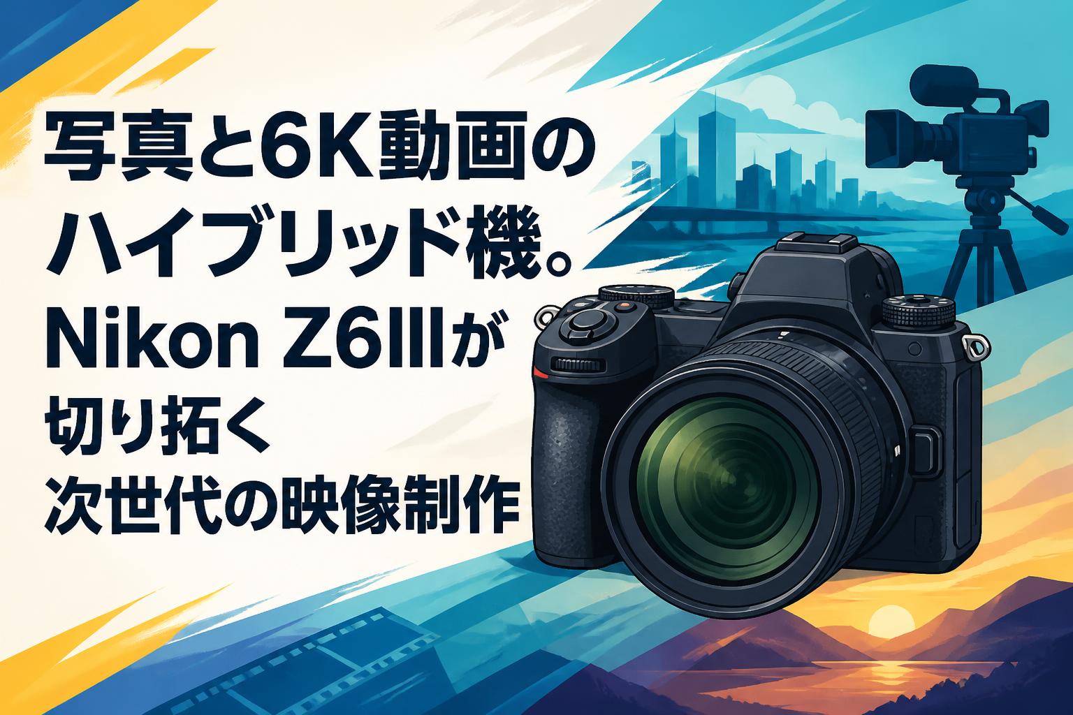 写真と6K動画のハイブリッド機。Nikon Z6IIIが切り拓く次世代の映像