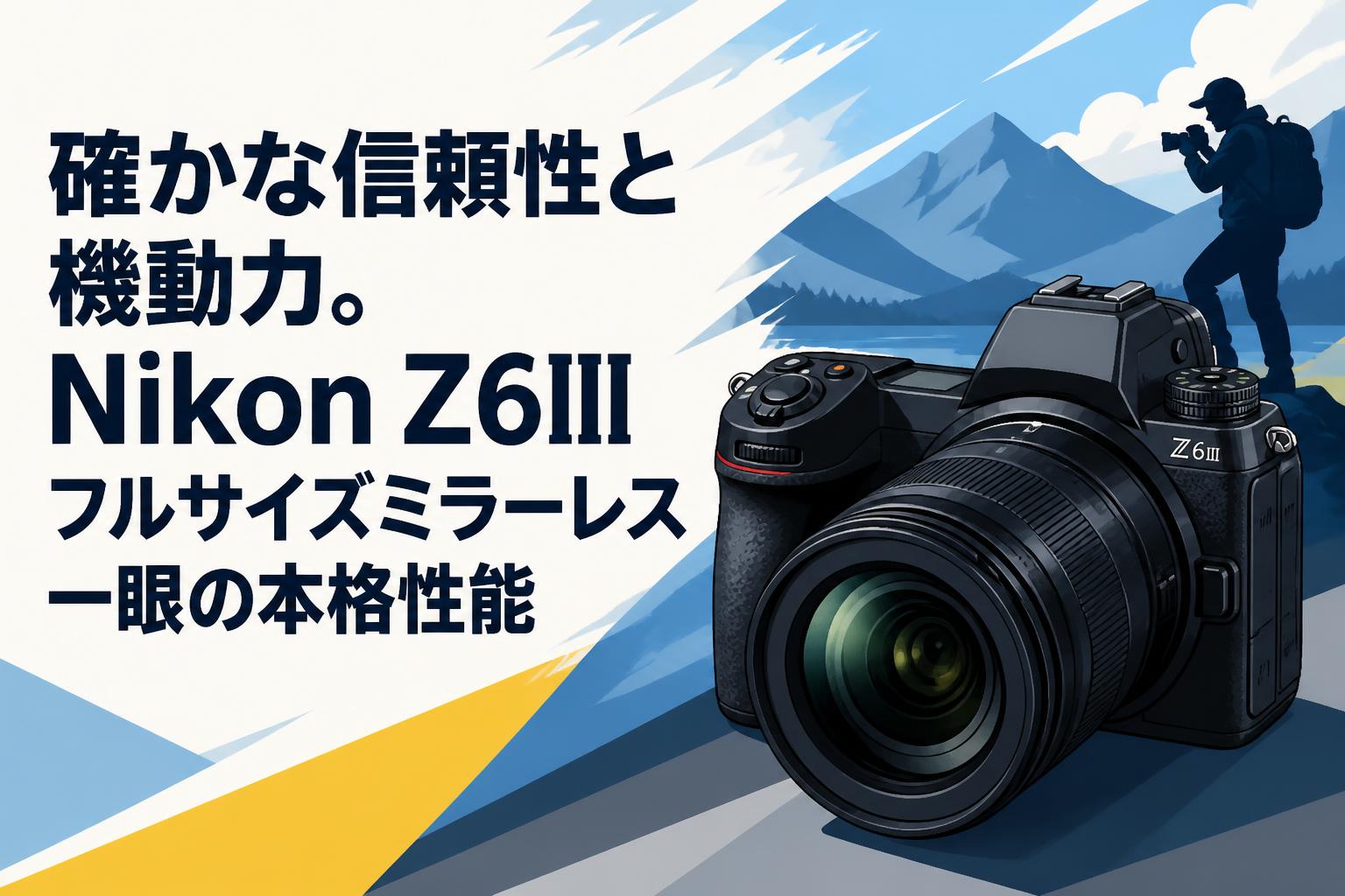 確かな信頼性と機動力。Nikon Z6IIIフルサイズミラーレス一眼の本格