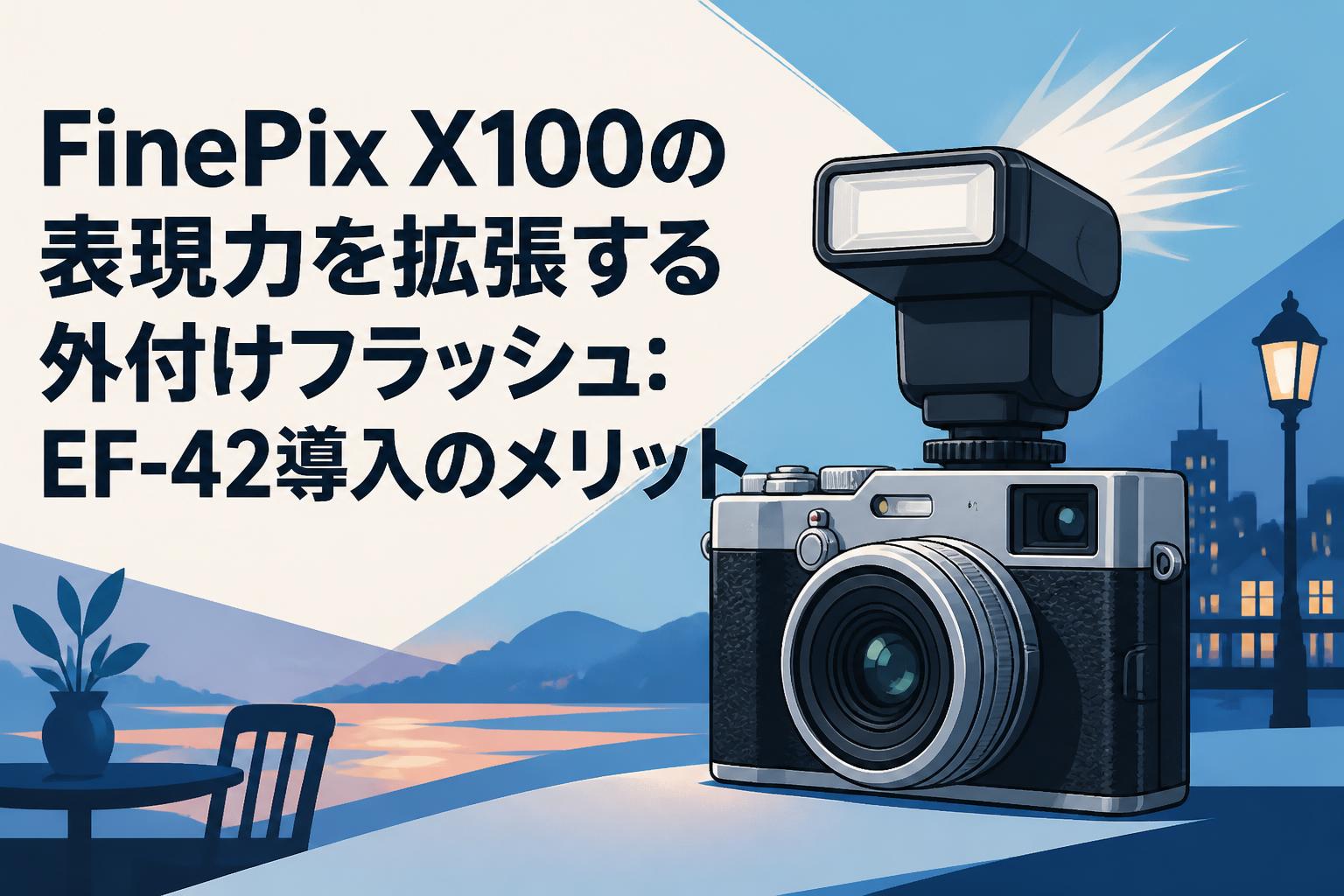 FinePix X100の表現力を拡張する外付けフラッシュ：EF-42導入の