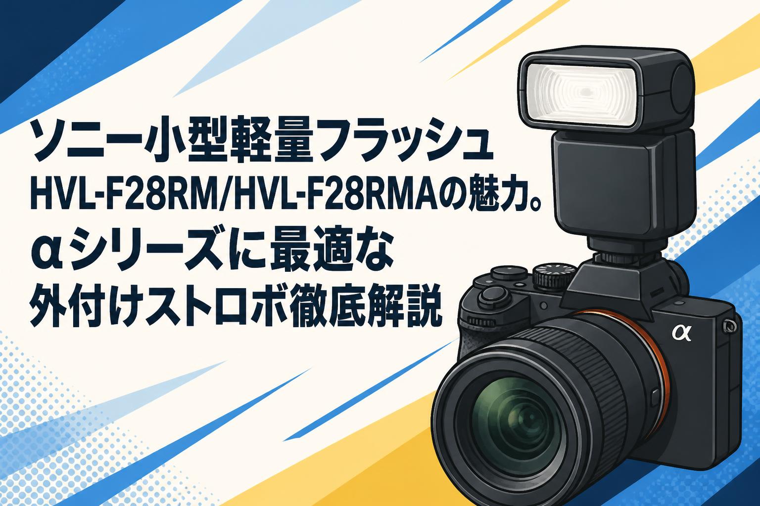 ソニー小型軽量フラッシュHVL-F28RM/HVL-F28RMAの魅力。αシリーズに