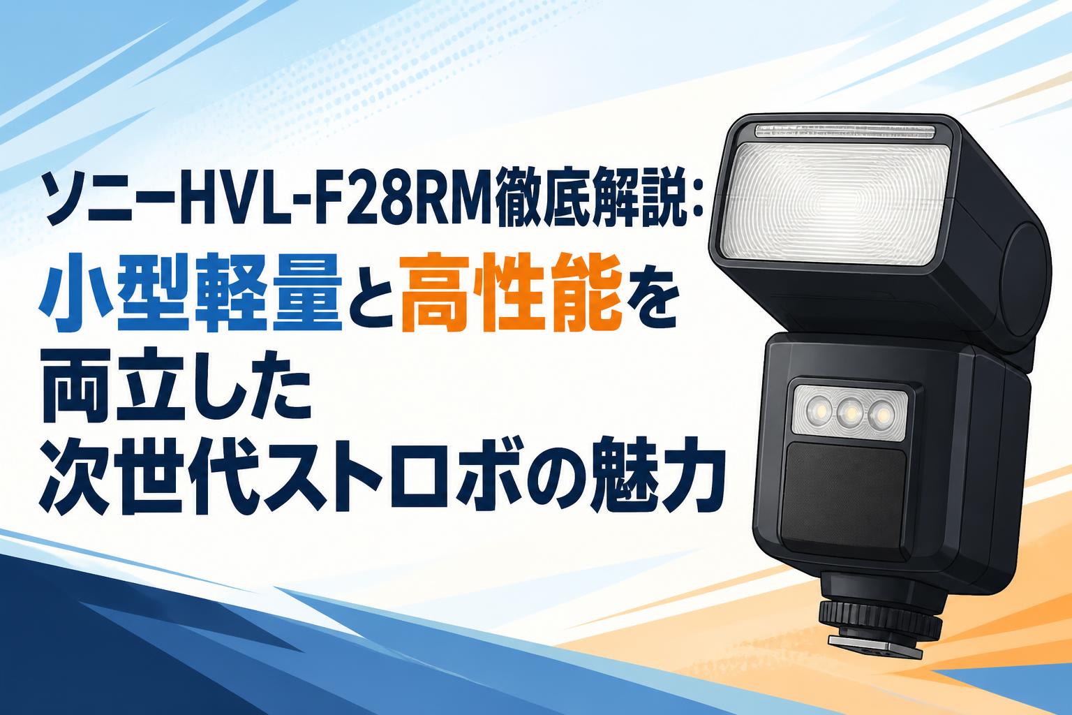 ソニーHVL-F28RM徹底解説：小型軽量と高性能を両立した次世代ストロボ