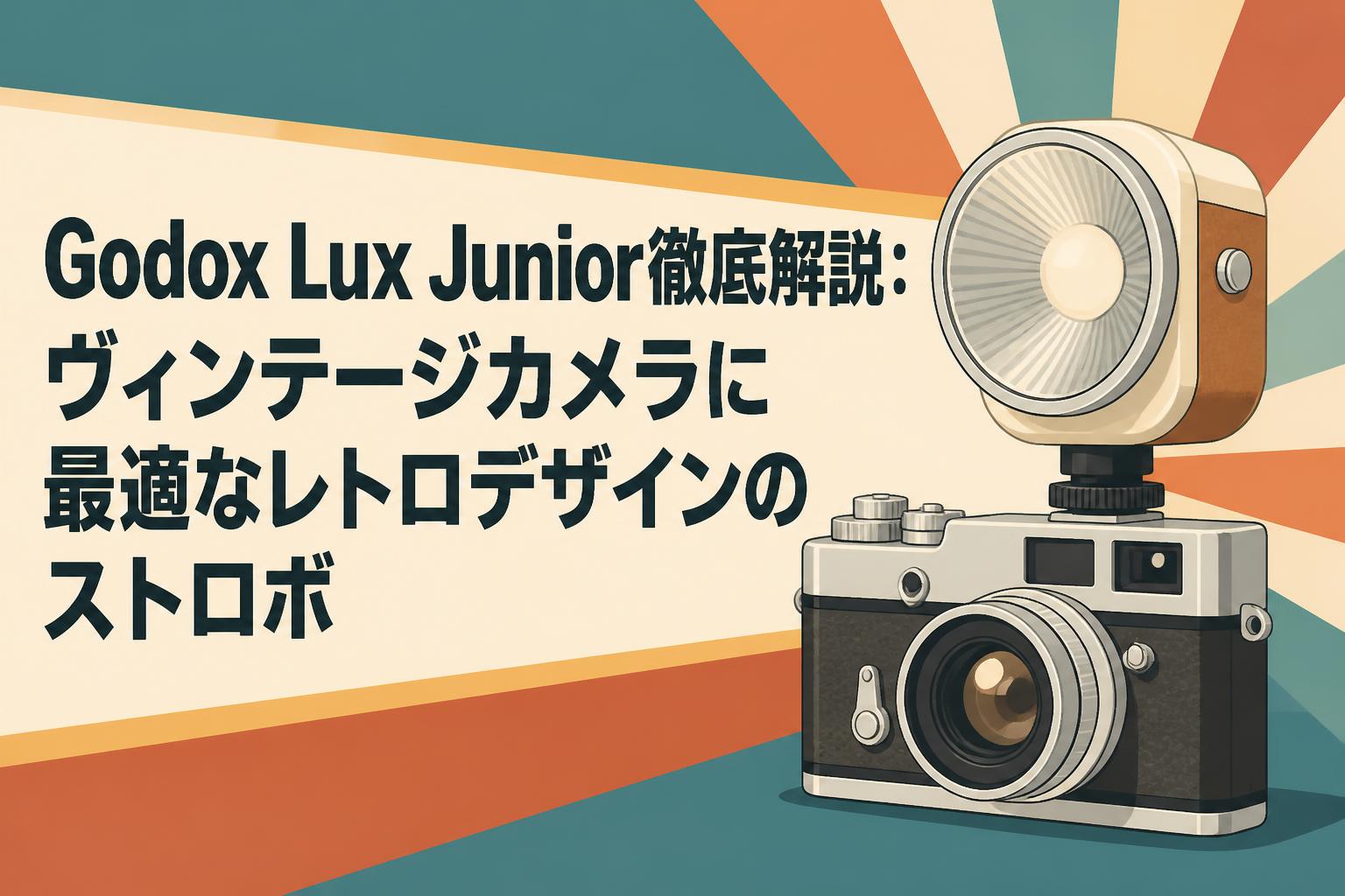 Godox Lux Junior デジカメ用ストロボ Godox Lux Junior徹底解説：ヴィンテージカメラに最適なレトロデザイン