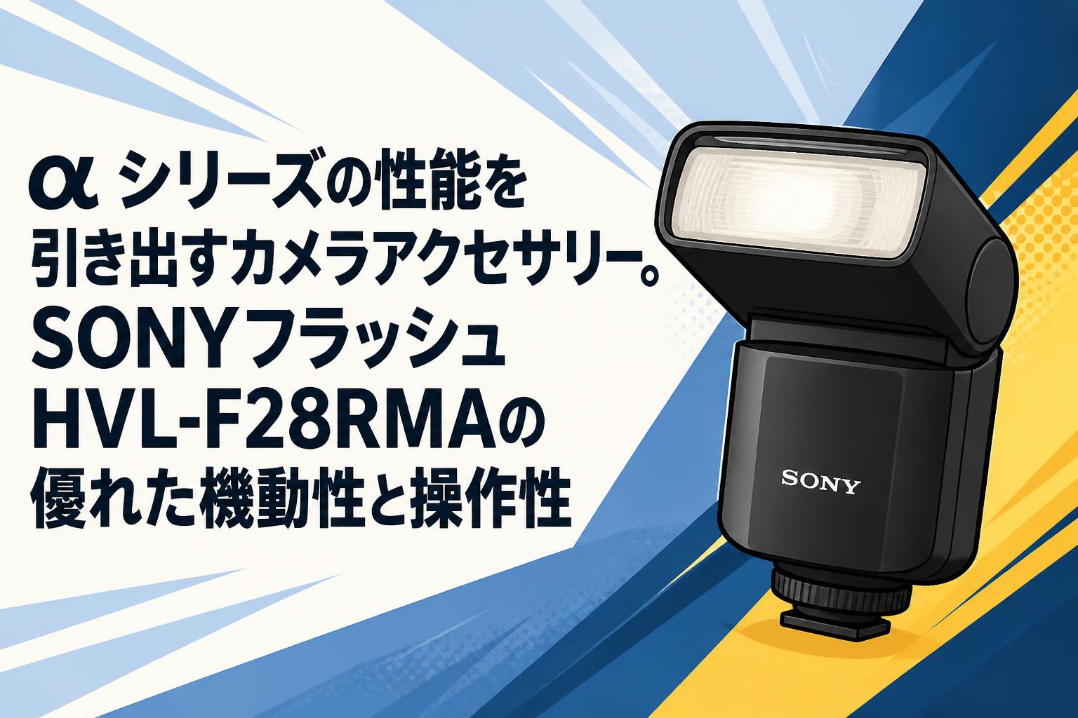 αシリーズの性能を引き出すカメラアクセサリー。SONYフラッシュHVL