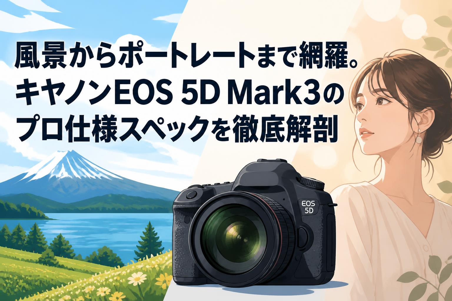 風景からポートレートまで網羅。キヤノンEOS 5D Mark3のプロ仕様
