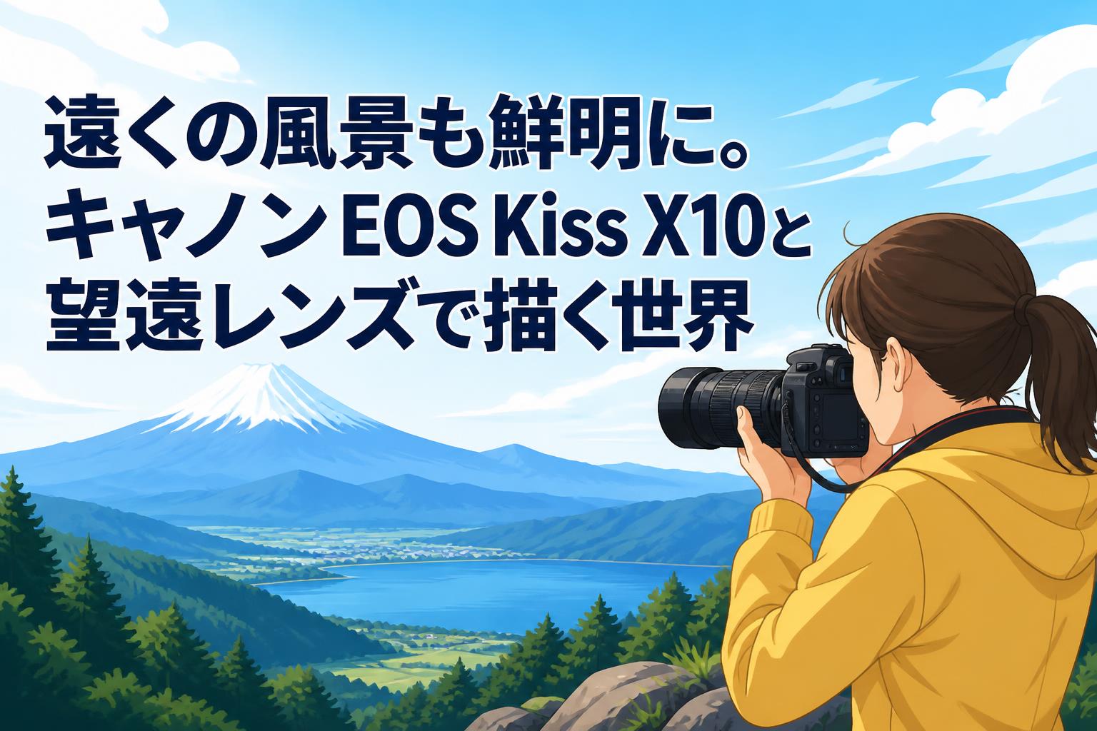 遠くの風景も鮮明に。キャノンEOS Kiss X10と望遠レンズで描く世界