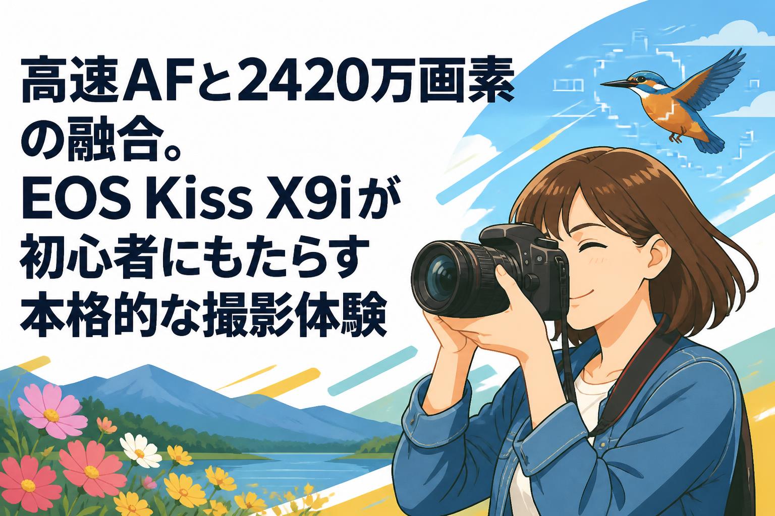 高速AFと2420万画素の融合。EOS Kiss X9iが初心者にもたらす本格的な
