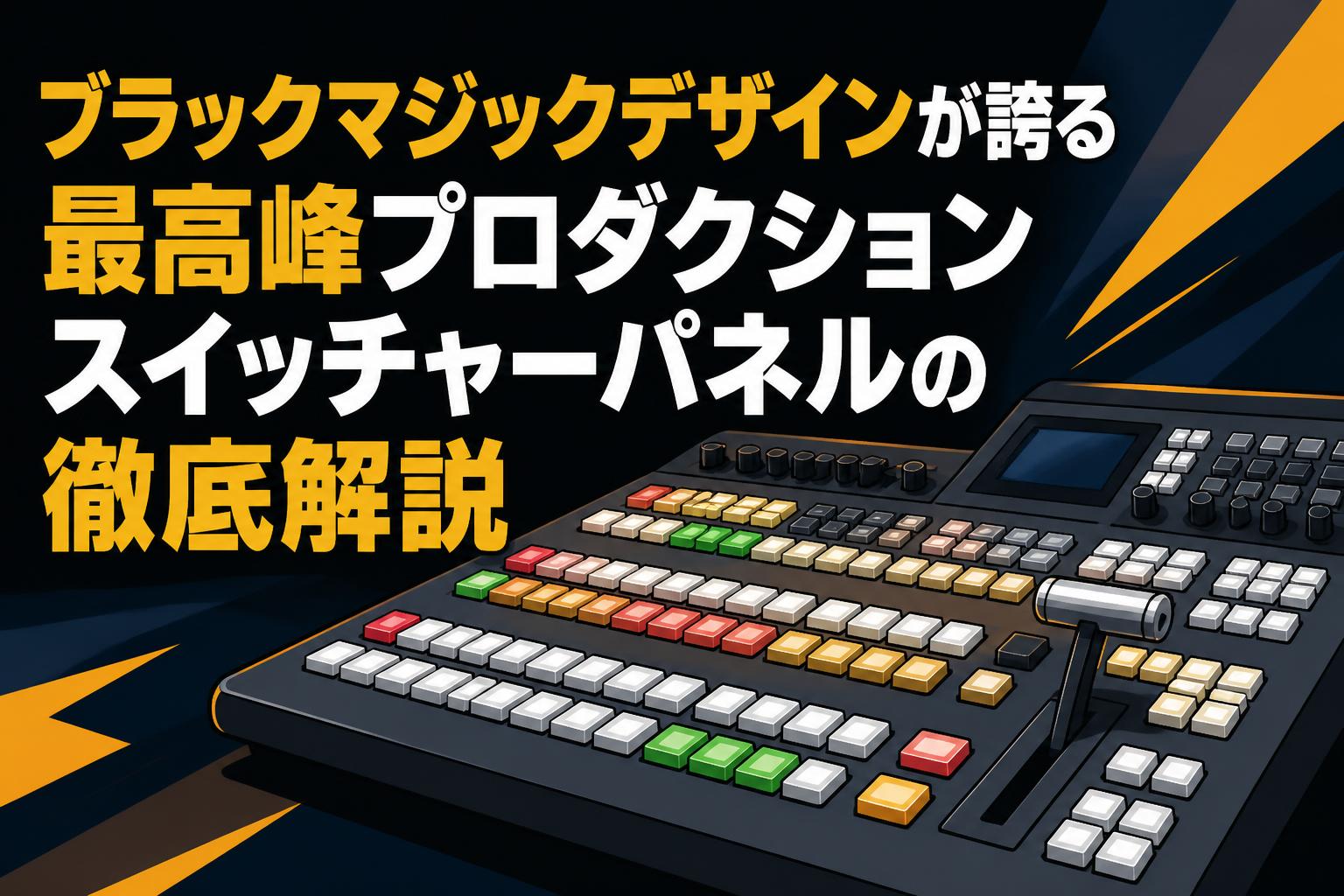 ブラックマジックデザインが誇る最高峰プロダクションスイッチャー