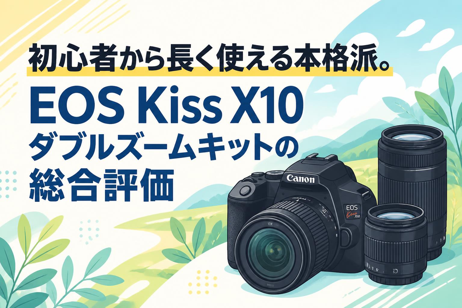 初心者から長く使える本格派。EOS Kiss X10ダブルズームキットの総合