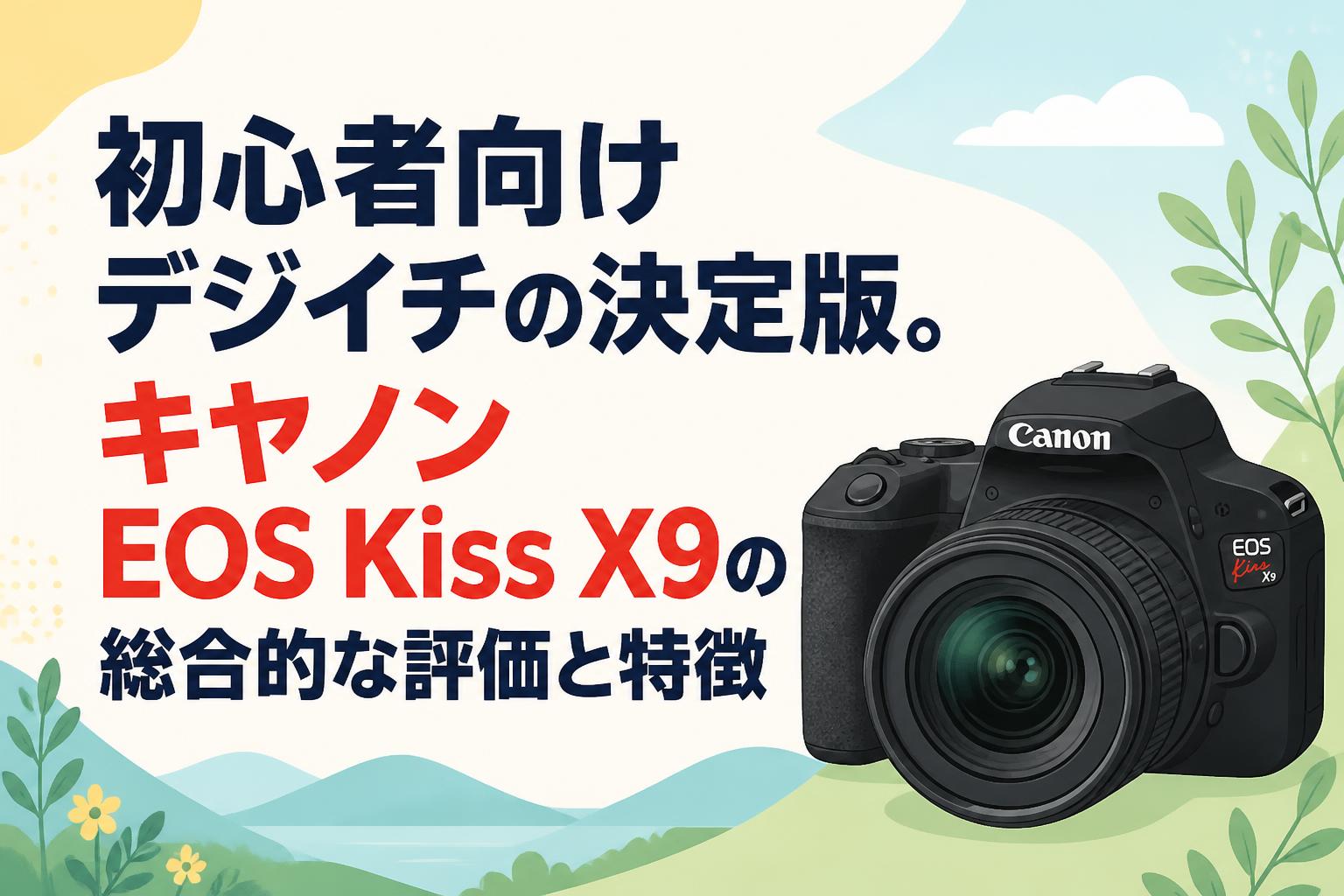 初心者向けデジイチの決定版。キヤノン EOS Kiss X9の総合的な評価と