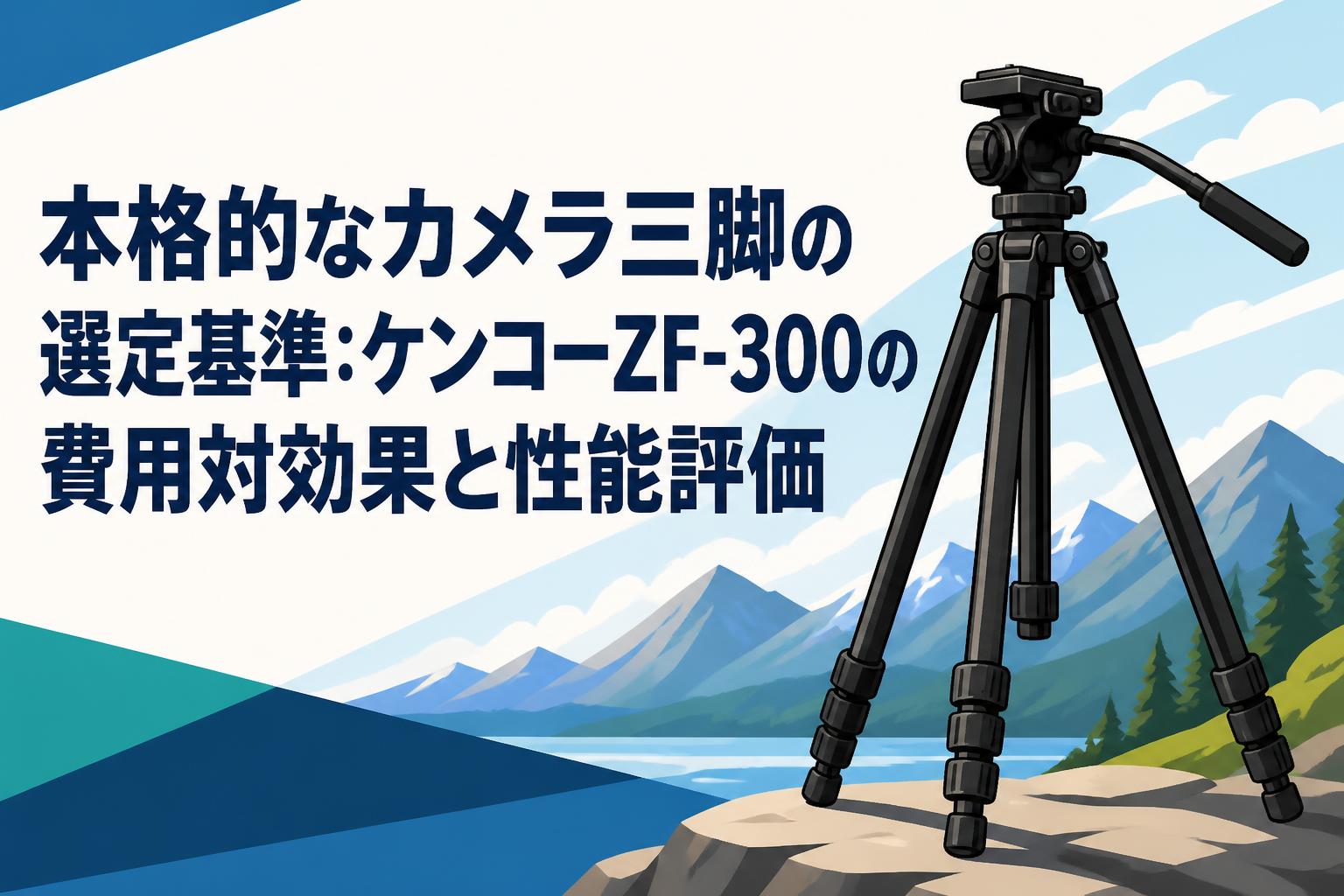 本格的なカメラ三脚の選定基準：ケンコーZF-300の費用対効果と性能評価