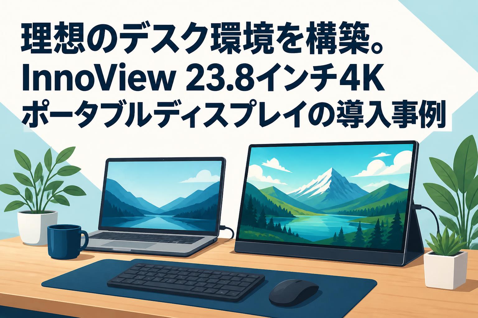 理想のデスク環境を構築。InnoView 23.8インチ4Kポータブル