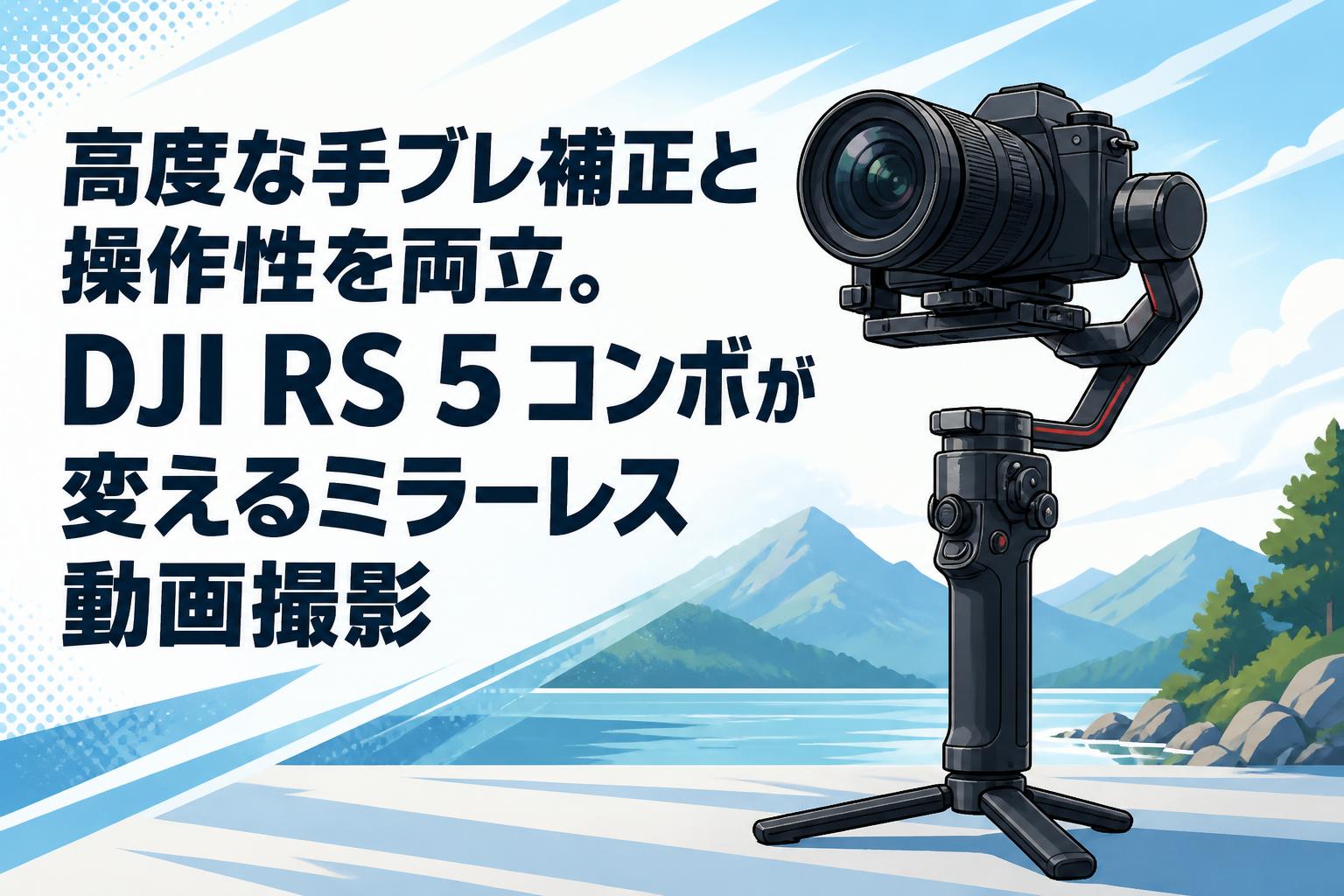 高度な手ブレ補正と操作性を両立。DJI RS 5 コンボが変えるミラーレス