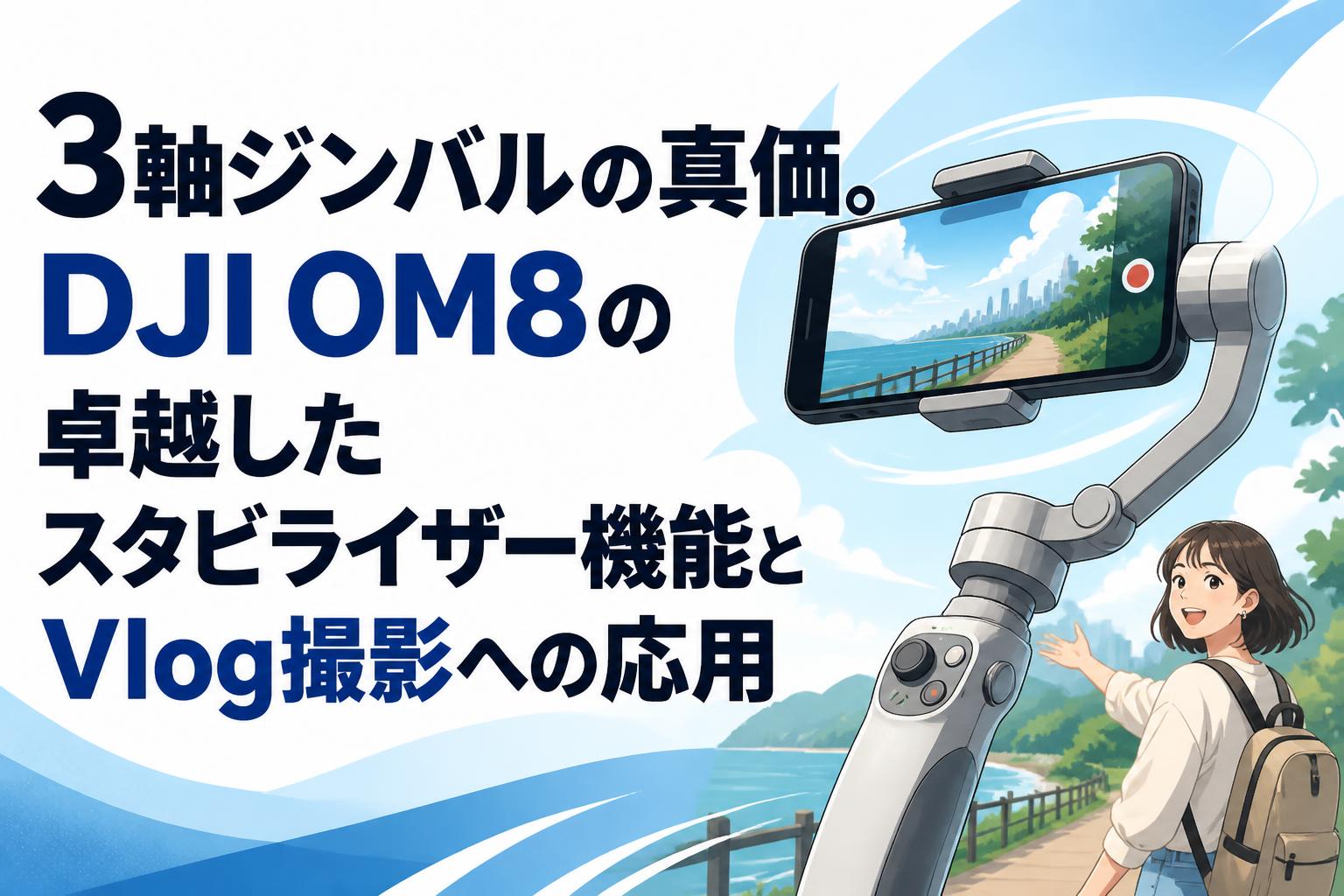 3軸ジンバルの真価。DJI OM8の卓越したスタビライザー機能とVlog撮影へ 