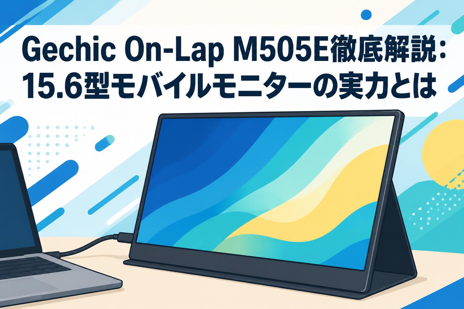 Gechic On-Lap M505E徹底解説：15.6型モバイルモニターの実力とは