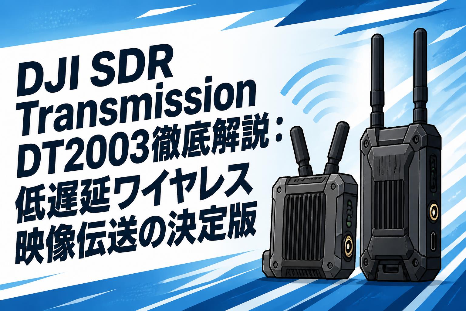 DJI SDR Transmission DT2003徹底解説：低遅延ワイヤレス映像伝送の