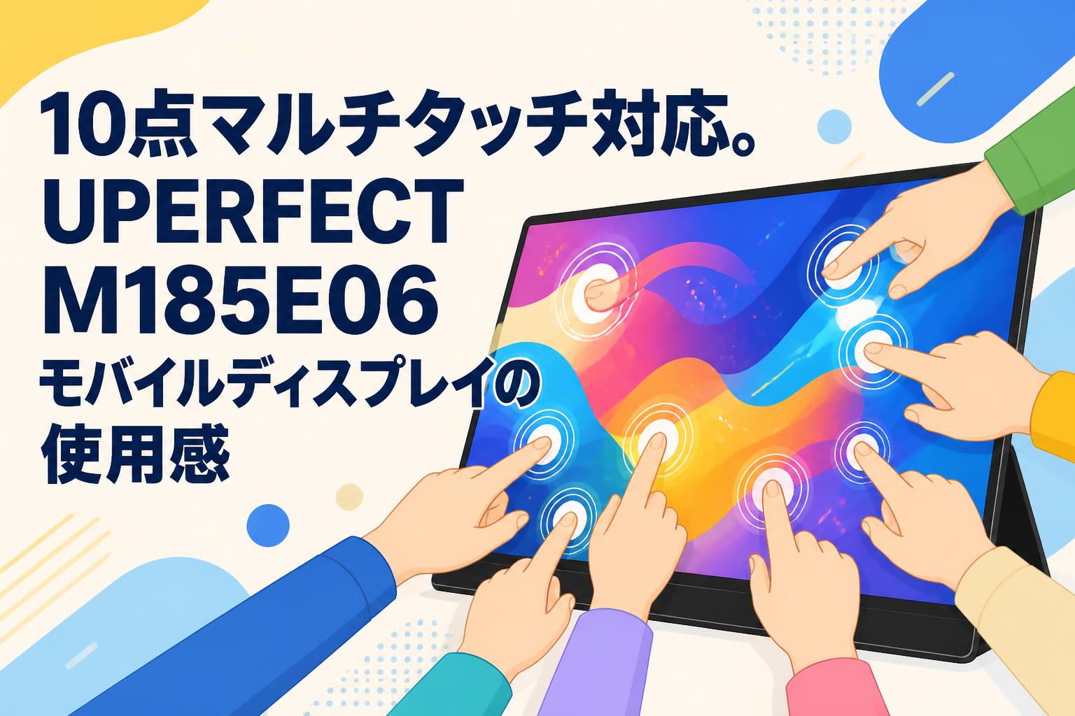 10点マルチタッチ対応。UPERFECT M185E06モバイルディスプレイの使用感